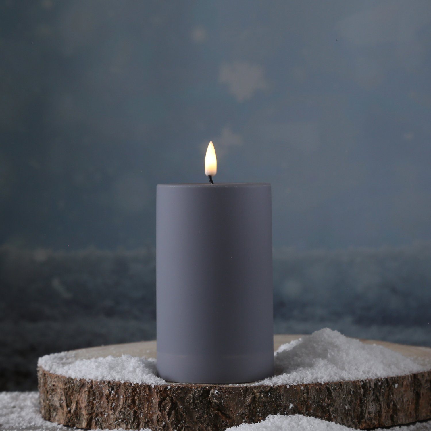 Deluxe Homeart LED-Kerze MIA Deluxe für Außen flackernde Flamme H: 12,5cm D günstig online kaufen