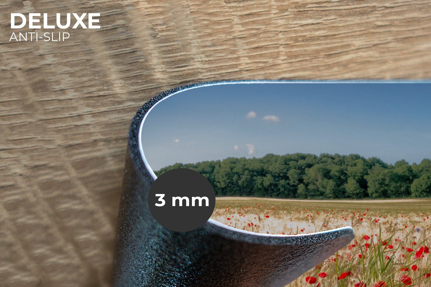 MuchoWow Platzset Wilde Mohnblumen auf einem großen Feld, (6-St), Platzsets günstig online kaufen