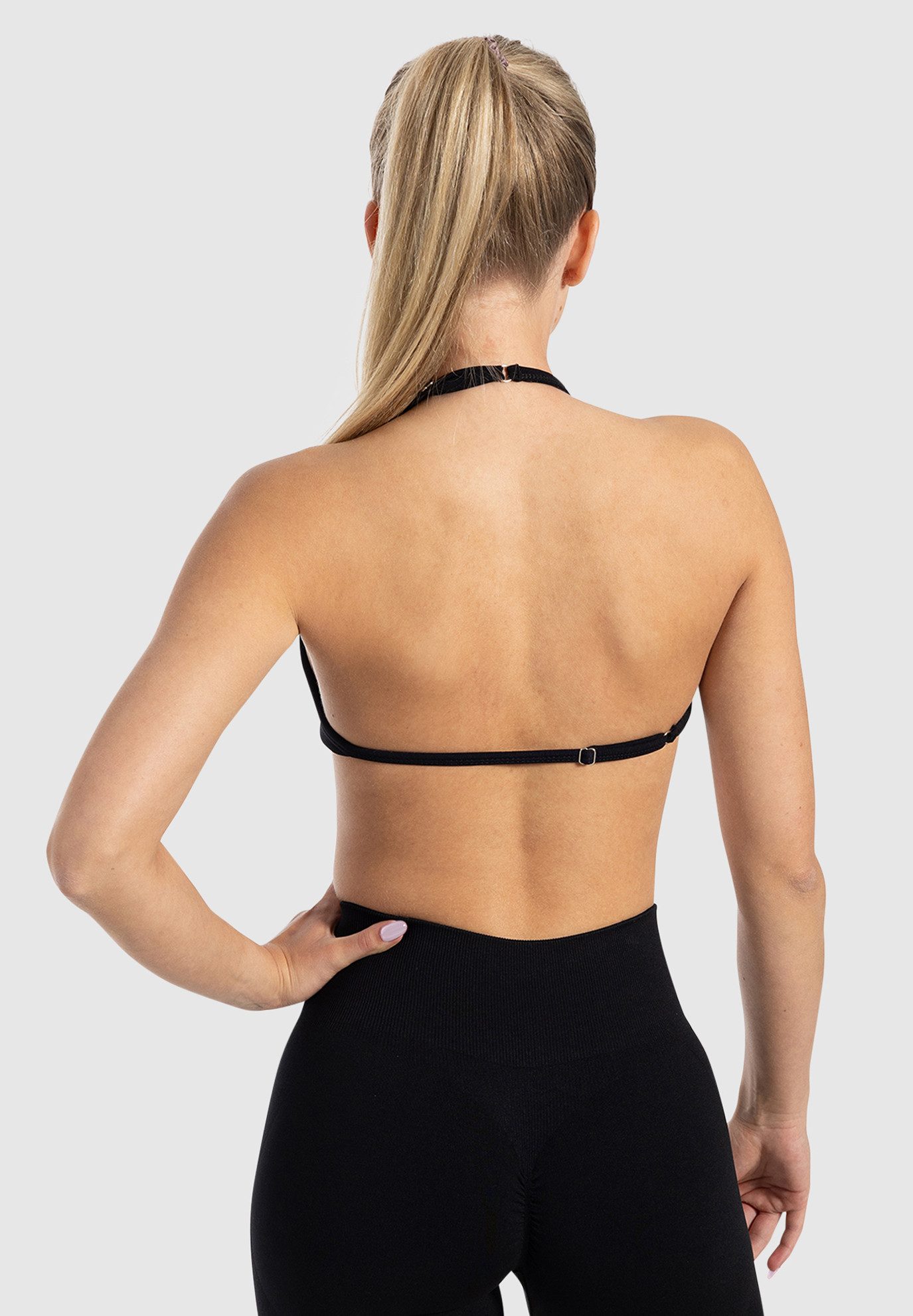 Smilodox Sport-BH Esta, Neckholder Bra, Ringverschluss, Geraffte Front ohne günstig online kaufen