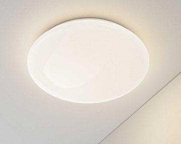 casa NOVA LED Deckenleuchte AGADIR PLUS, 1-flammig, Ø 57 cm, Weiß, Acryl, Anpassung der Farbtemperatur, Dimmfunktion, Memoryfunktion, LED fest integriert, Neutralweiß, Warmweiß, Tageslichtweiß, LED Deckenlampe, Sternenhimmelfunktion