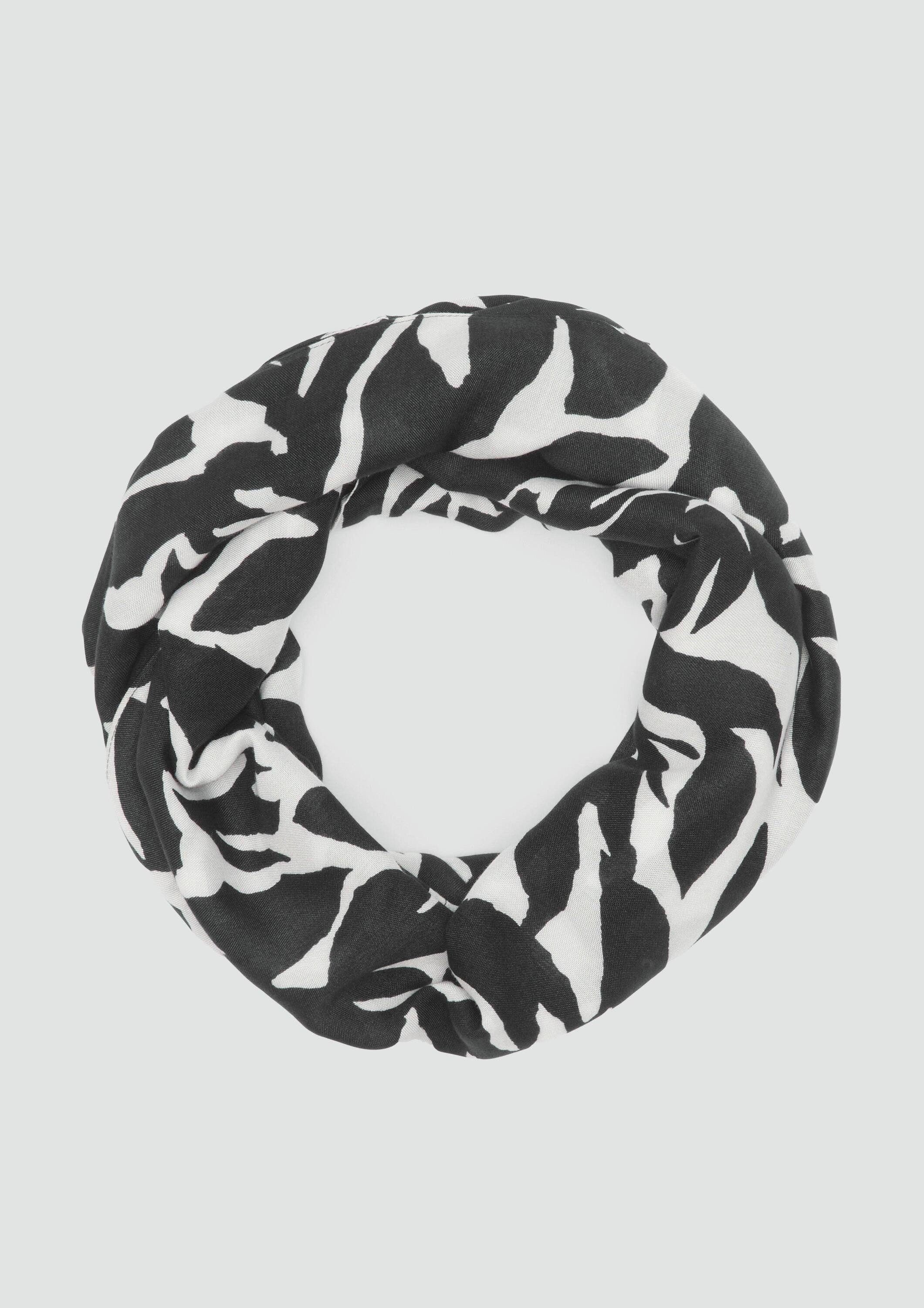 s.Oliver Loop Snood, Gemusterter Loop-Schal aus günstig online kaufen