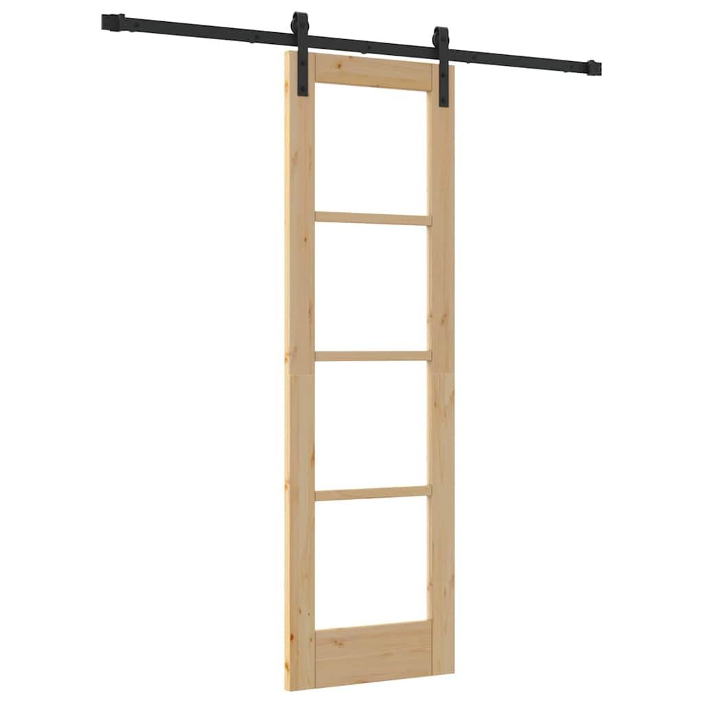 vidaXL Haustür Schiebetür ORKDAL Natur 61 x 198,5 cm (1-St)