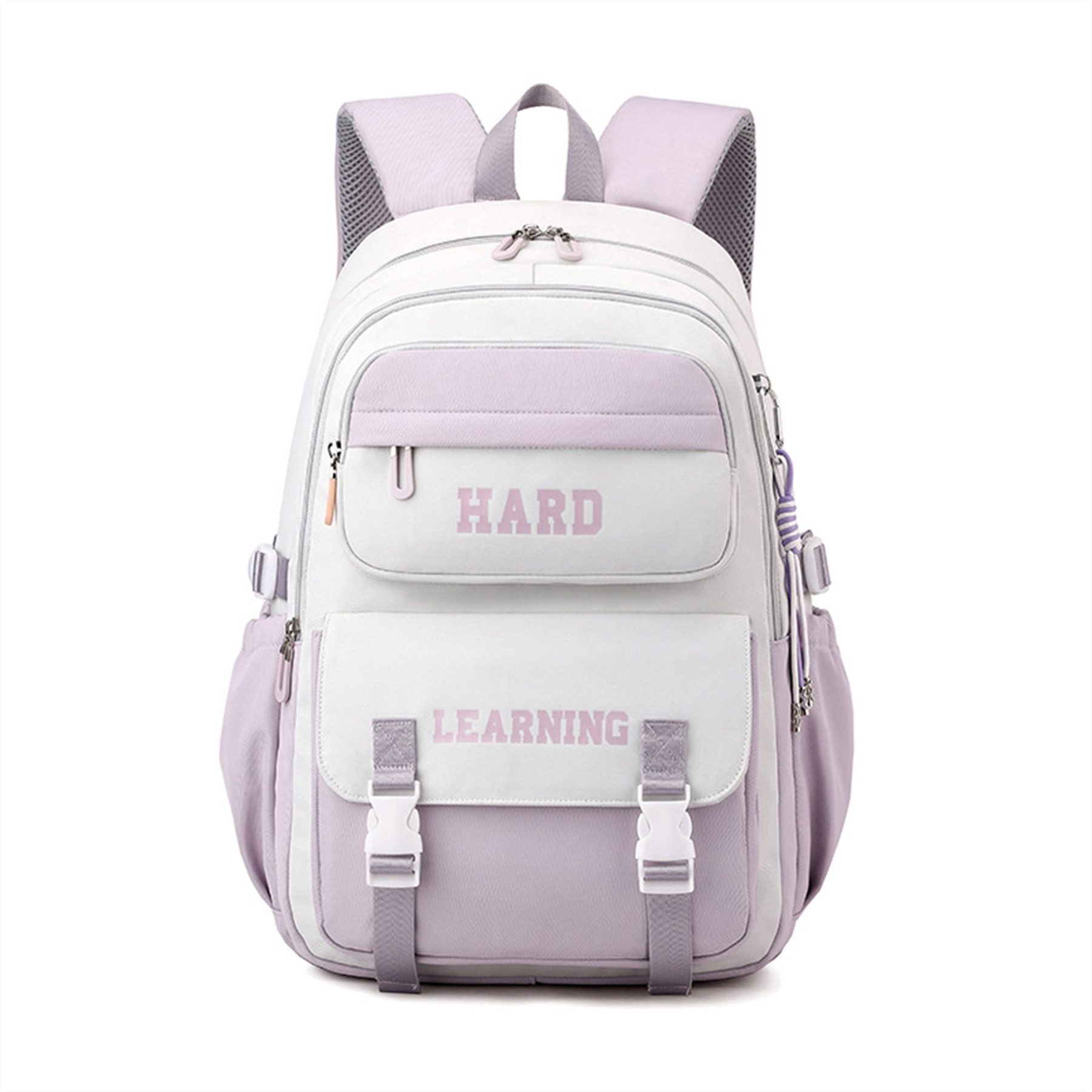 Mutig Schulrucksack Schulrucksack Teenager,große Kapazität Schulranzen Mit Trolleyband (Wasserdicht Lässiger Schulranzen,Unisex Geeignet für Teenager, Dieser Schulrucksack ist aus Polyester,wasserdicht verschleißfest), Geeignet für jugendliche zum Schulbesuch, Einkaufen,Reisen,Camping usw