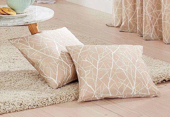 my home Dekokissen Camposa, Kissenhüllen ohne Füllung, 2 Stück 40x40 cm günstig online kaufen