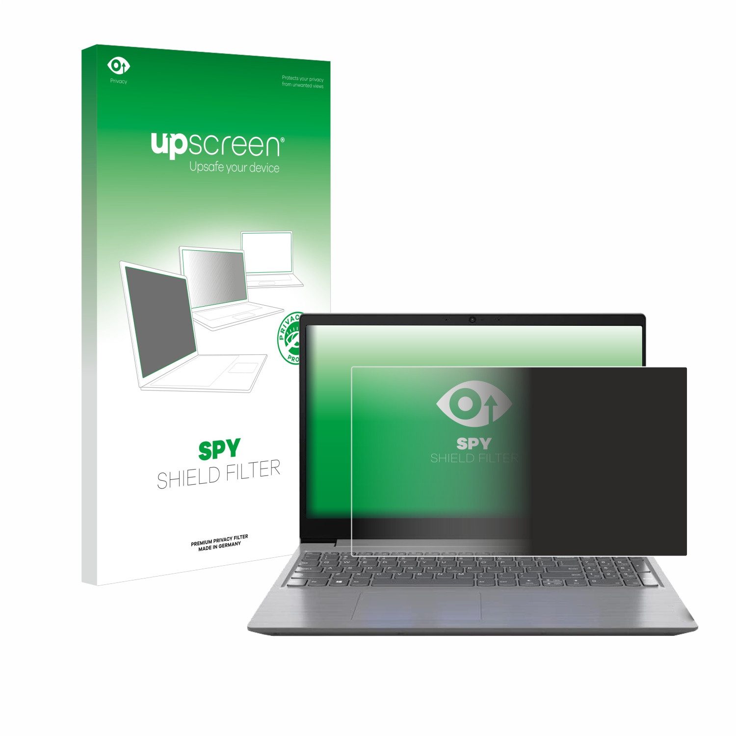 upscreen Displayschutzfolie Blickschutzfilter für Lenovo 15.6" Full-HD Notebook, Anti-Spy Privacy Filter Sichtschutz Blickschutzfilter Blaulicht-Schutz