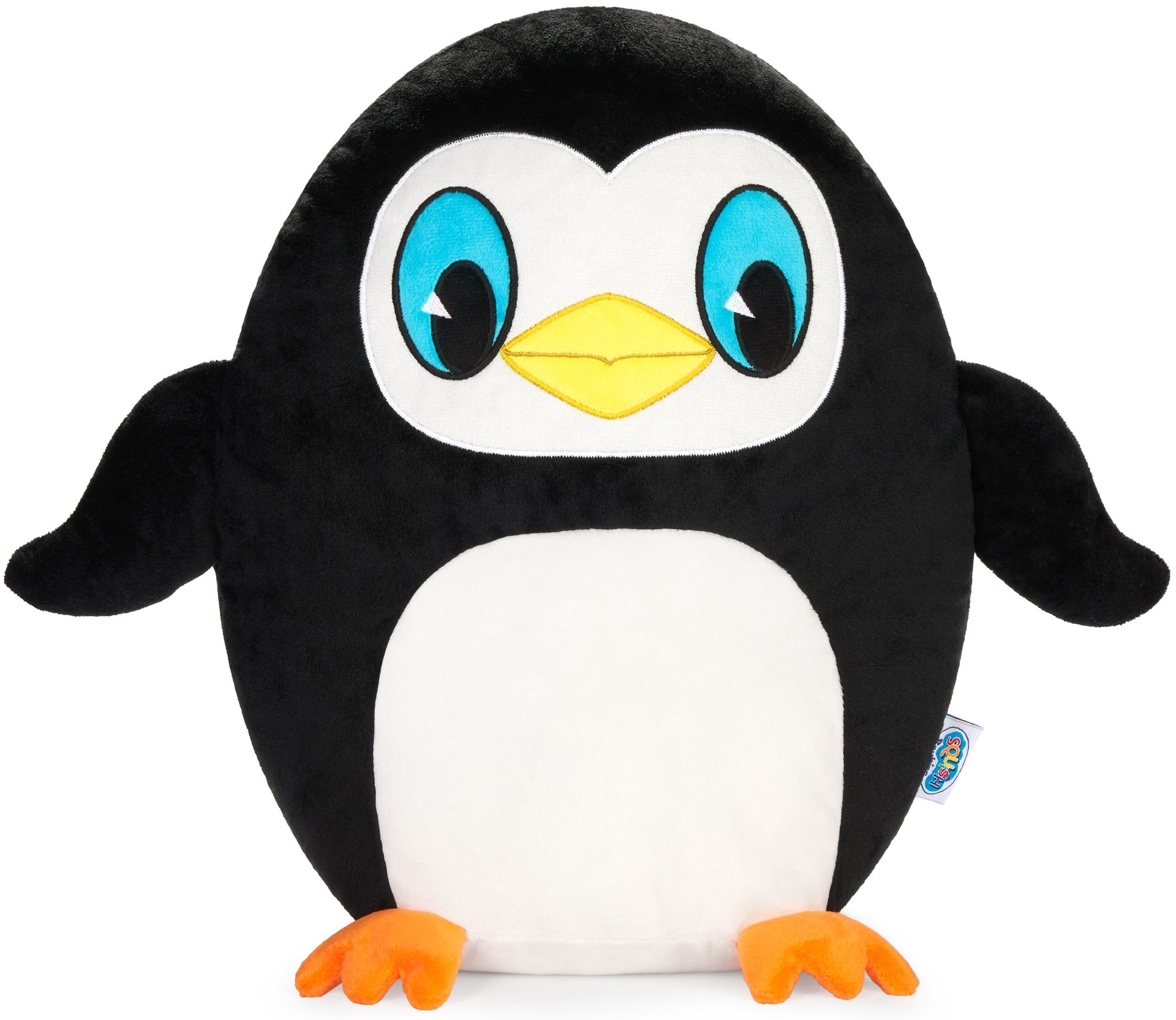 SQUISHBRUBIES Kuscheltier Percy der Pinguin - 35 cm Stofftier - Superweich (1-St., Schwarz und Weiß), Plüschtier zum Kuscheln, Verschenken und Sammeln