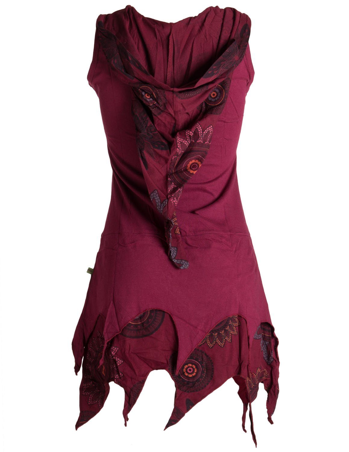 Vishes Tunikakleid Zipfelige Elfentunika Lagenlook Blumen günstig online kaufen