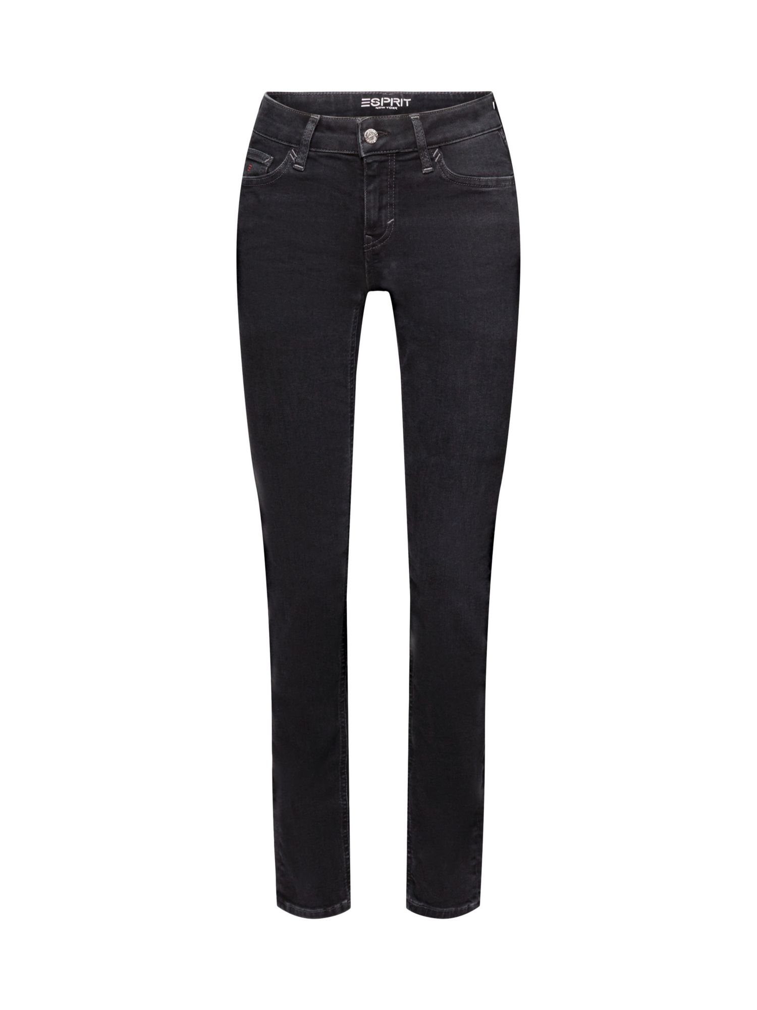 Straight-Jeans Esprit Passform Stretchjeans Recycelt: mit schmaler