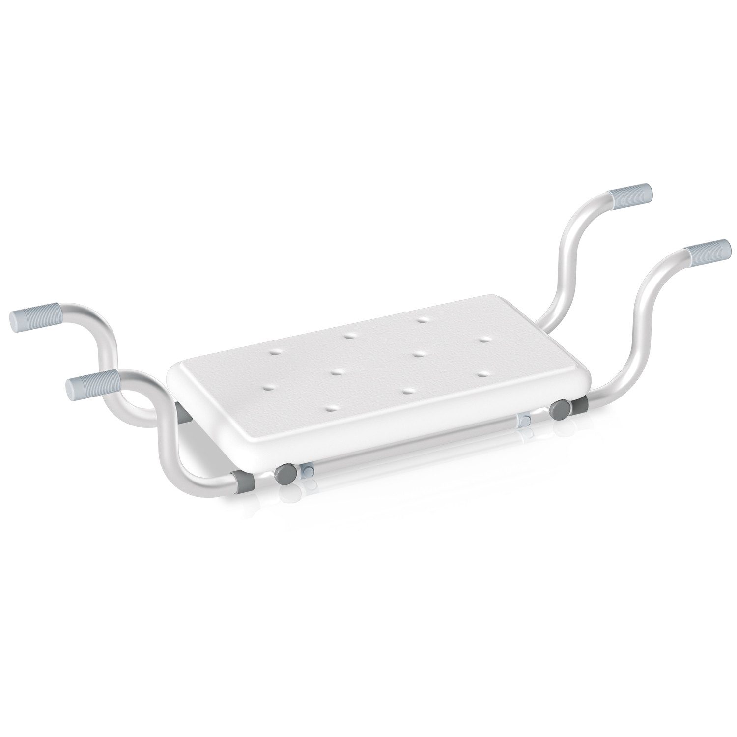 Clanmacy Badewannensitz Badewannensitz 72-82cm Wannensitz bis 136Kg Badesitz Weiß