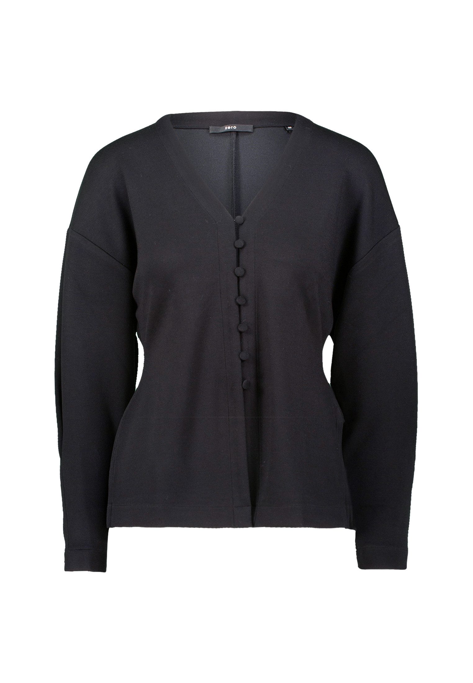 Zero Sweatjacke Damen mit Knopfleiste Knopfleiste