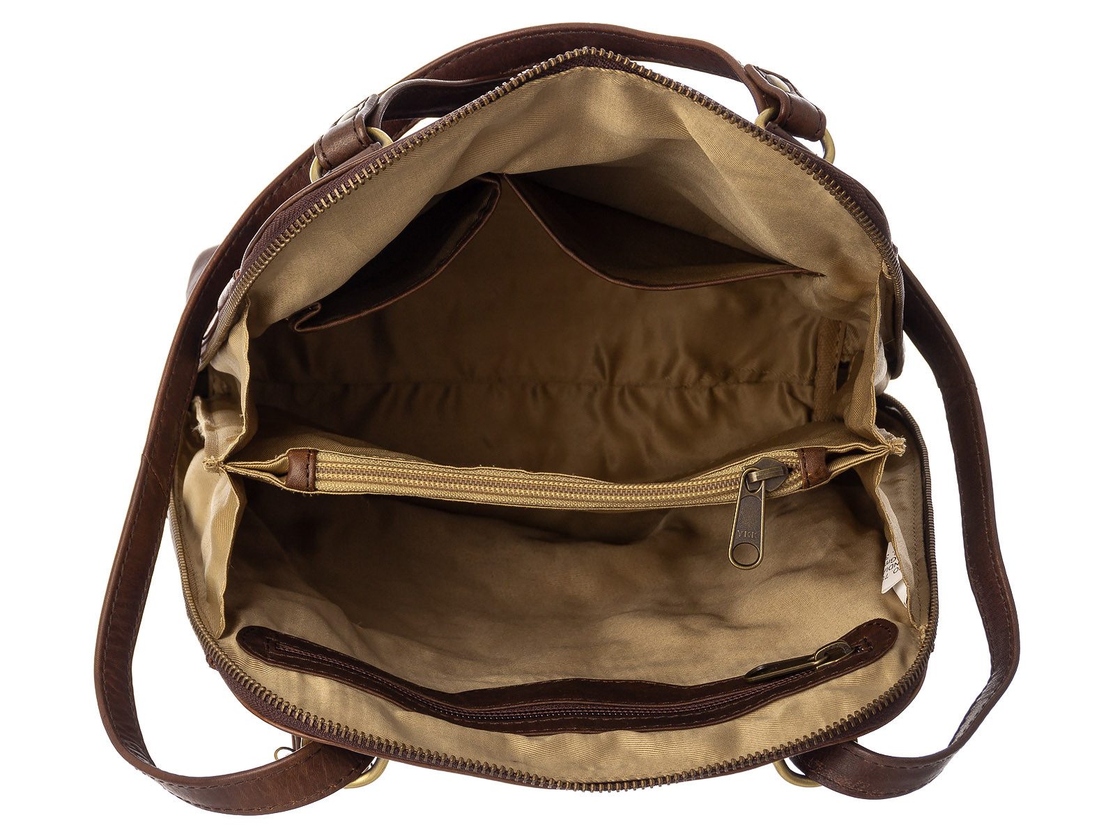 Prato Cityrucksack City Rucksack L400 Leder 2 in 1 Rucksack und Umhängetasche (ein Stück, 1-tlg., ca. B/H/T 23/31/8 cm), Leder