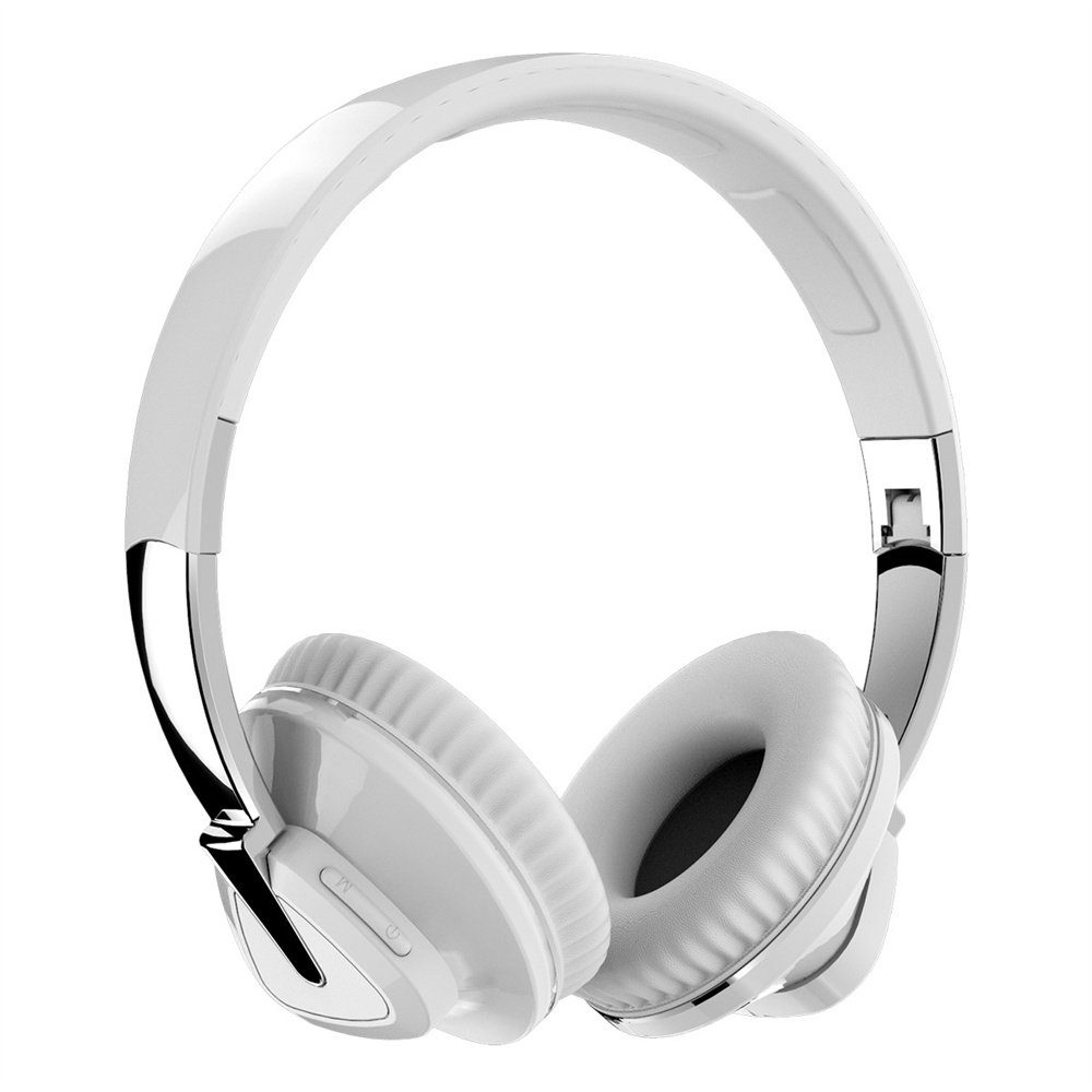 Dekorative Kabellose Bluetooth Kopfhörer, HIFI-Klangqualität, lange Akkulaufzeit Over-Ear-Kopfhörer (Geräuschunterdrückung, lange Akkulaufzeit, mehrere Wiedergabeoptionen) Weiß