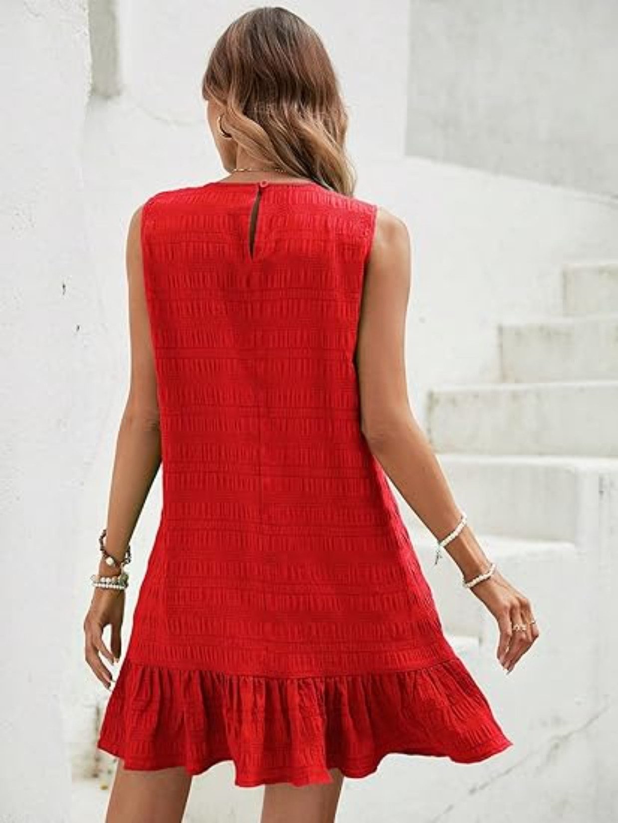 Blusmart Minikleid Feminines Sommer Minikleid (Ärmellos, günstig online kaufen