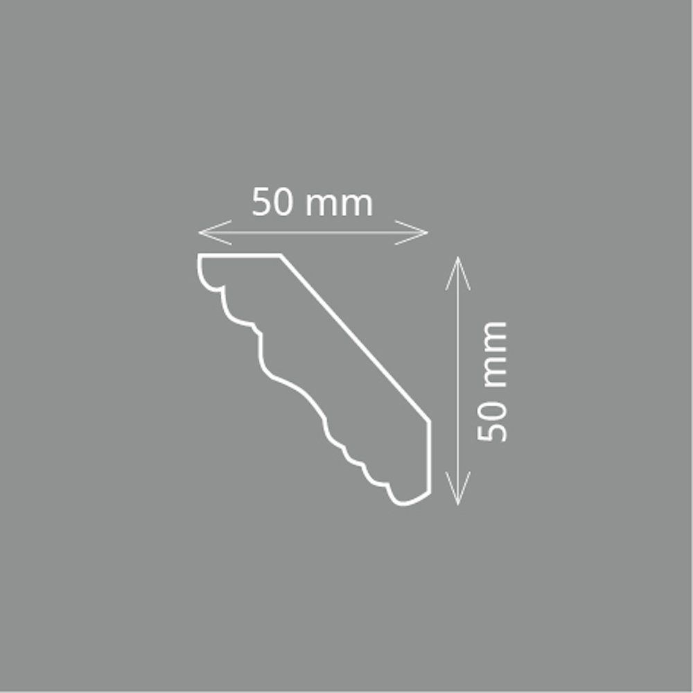 Homestar Zierleiste Laura (50 x 50 mm), Länge 2m, einfache Montage durch An günstig online kaufen