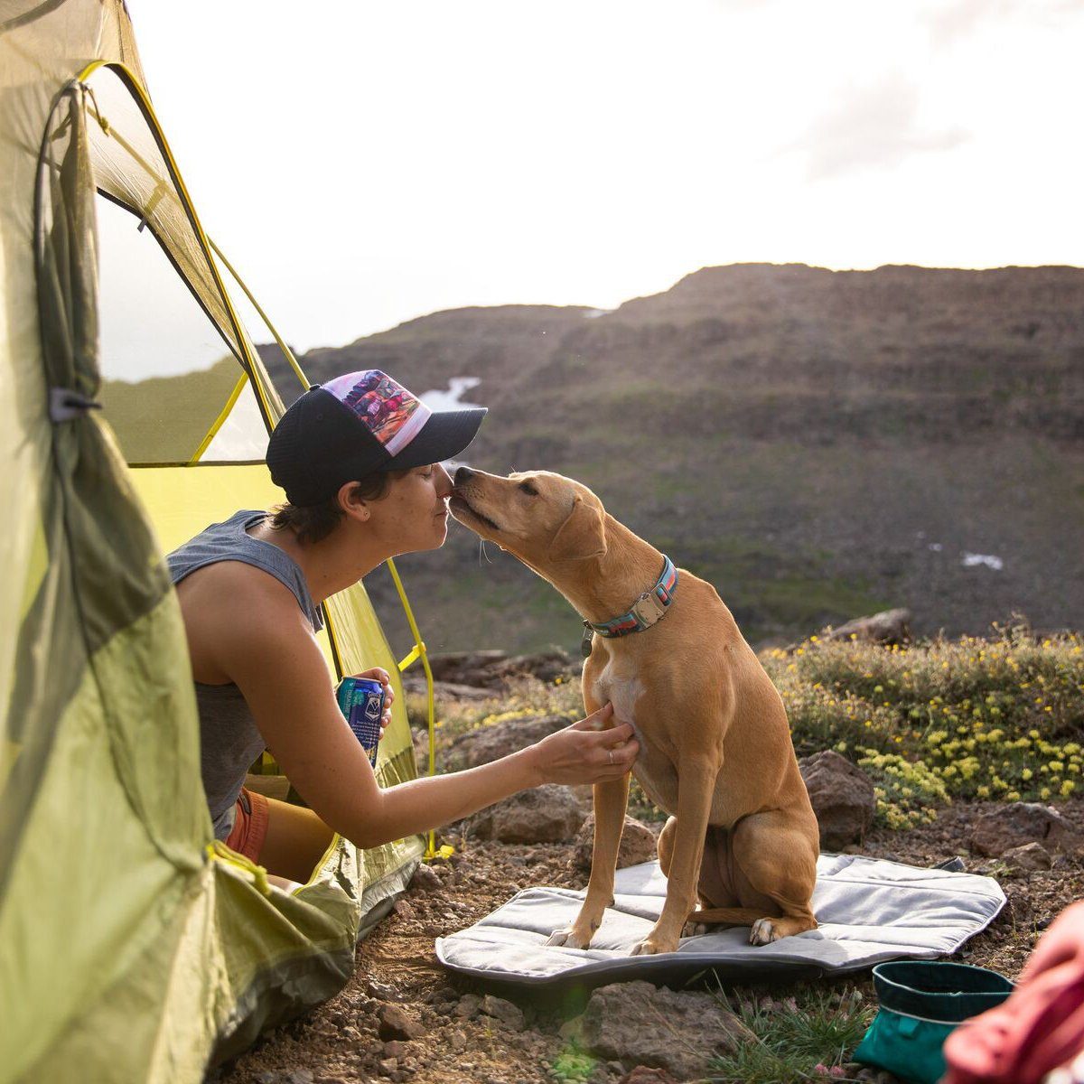 Ruffwear Tierbett Hundebett Highlands Pad Cloudburst Grey