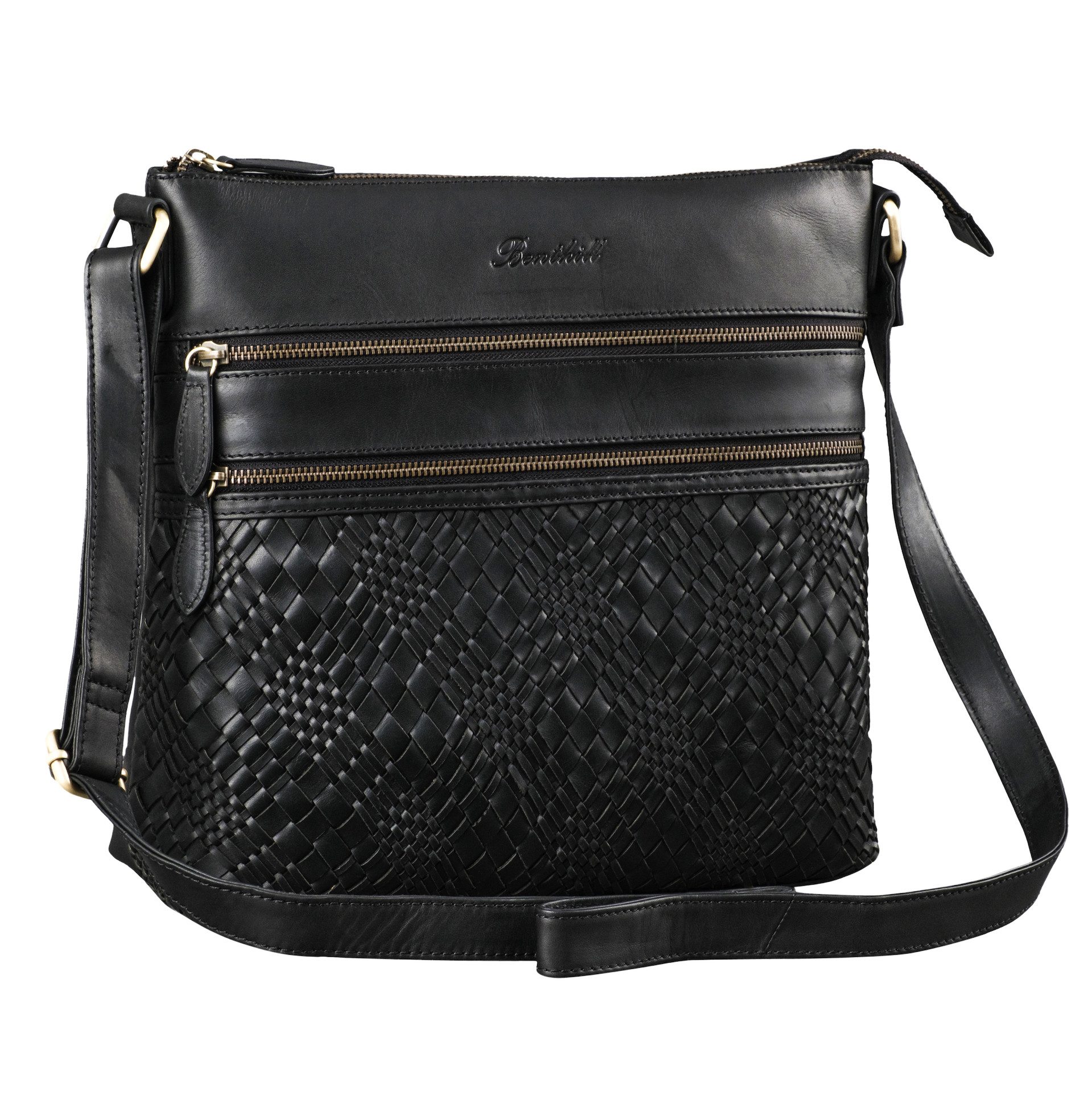 Benthill Umhängetasche Damen Echt Leder Schultertasche günstig online kaufen