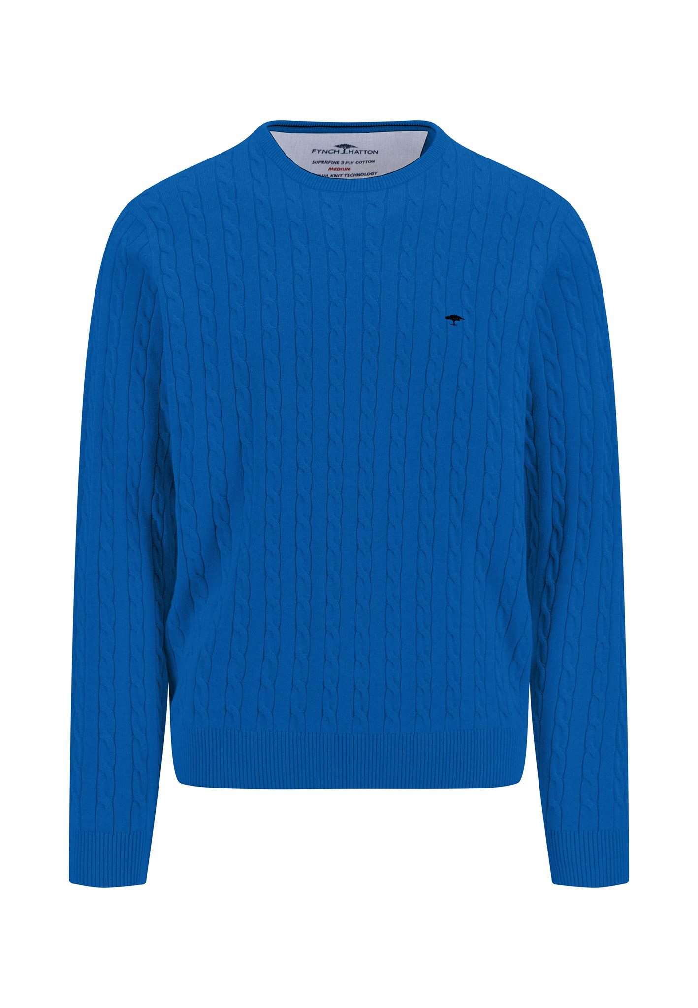FYNCH-HATTON Strickpullover mit Logo Stickerei günstig online kaufen