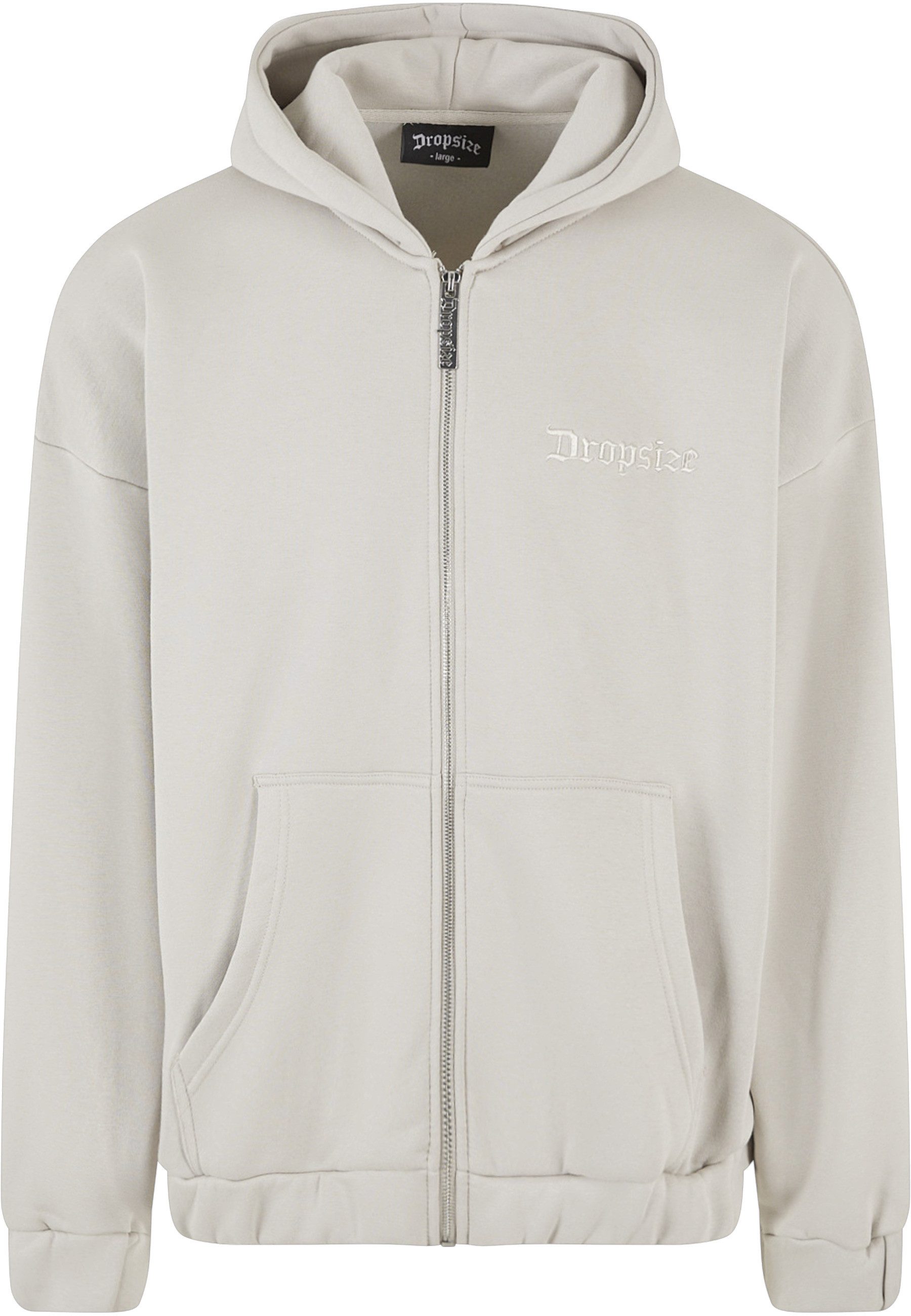 Dropsize Kapuzensweatshirt Dropsize Herren Super Heavy Oversize Blank Zip Hoodie (1-tlg)