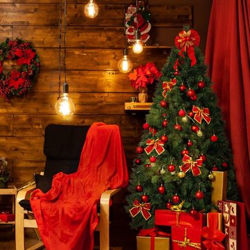 Salcar Künstlicher Weihnachtsbaum »PVC Weihnachtsbaum Künstlich Tannenbaum Christbaum mit Metallständer«, 120cm mit 279 Spitzen