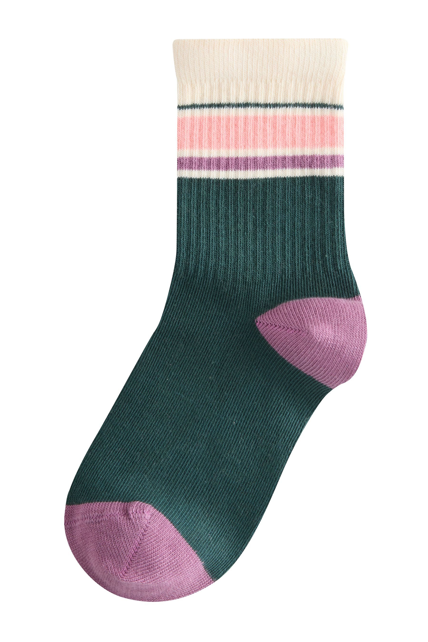 Next Kurzsocken Knöchelsocken mit Streifen und Baumwolle, 3er-Pack (3-Paar) – Bild 3 von 5
