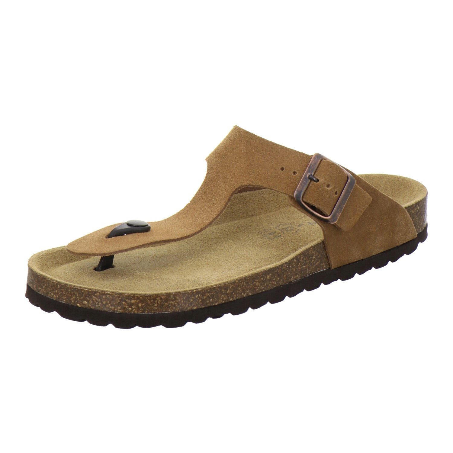 AFS-Schuhe 310784 Zehentrenner Pantolette für Herren aus Leder mit Fußbett, Made in Germany