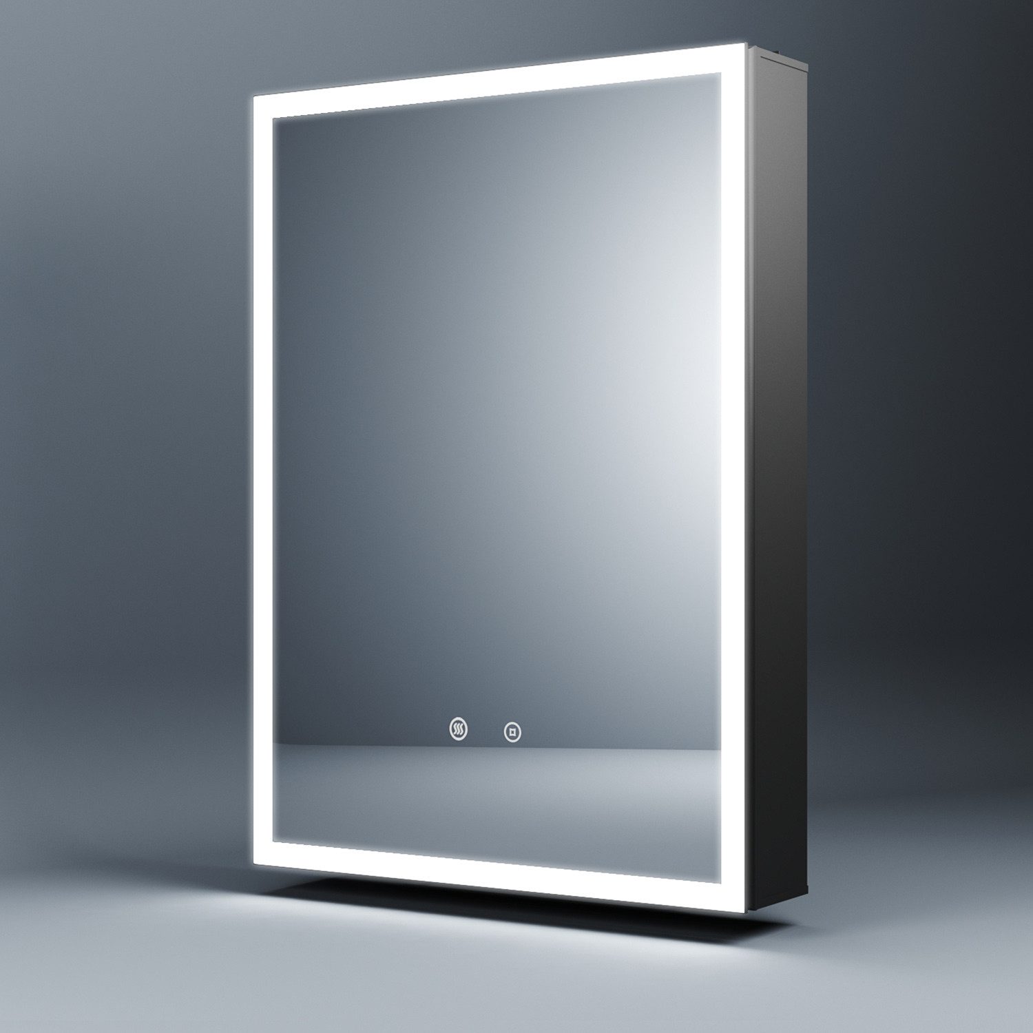 WDWRITTI Badezimmerspiegelschrank Aluminium 40x60cm Spiegelschrank klein günstig online kaufen