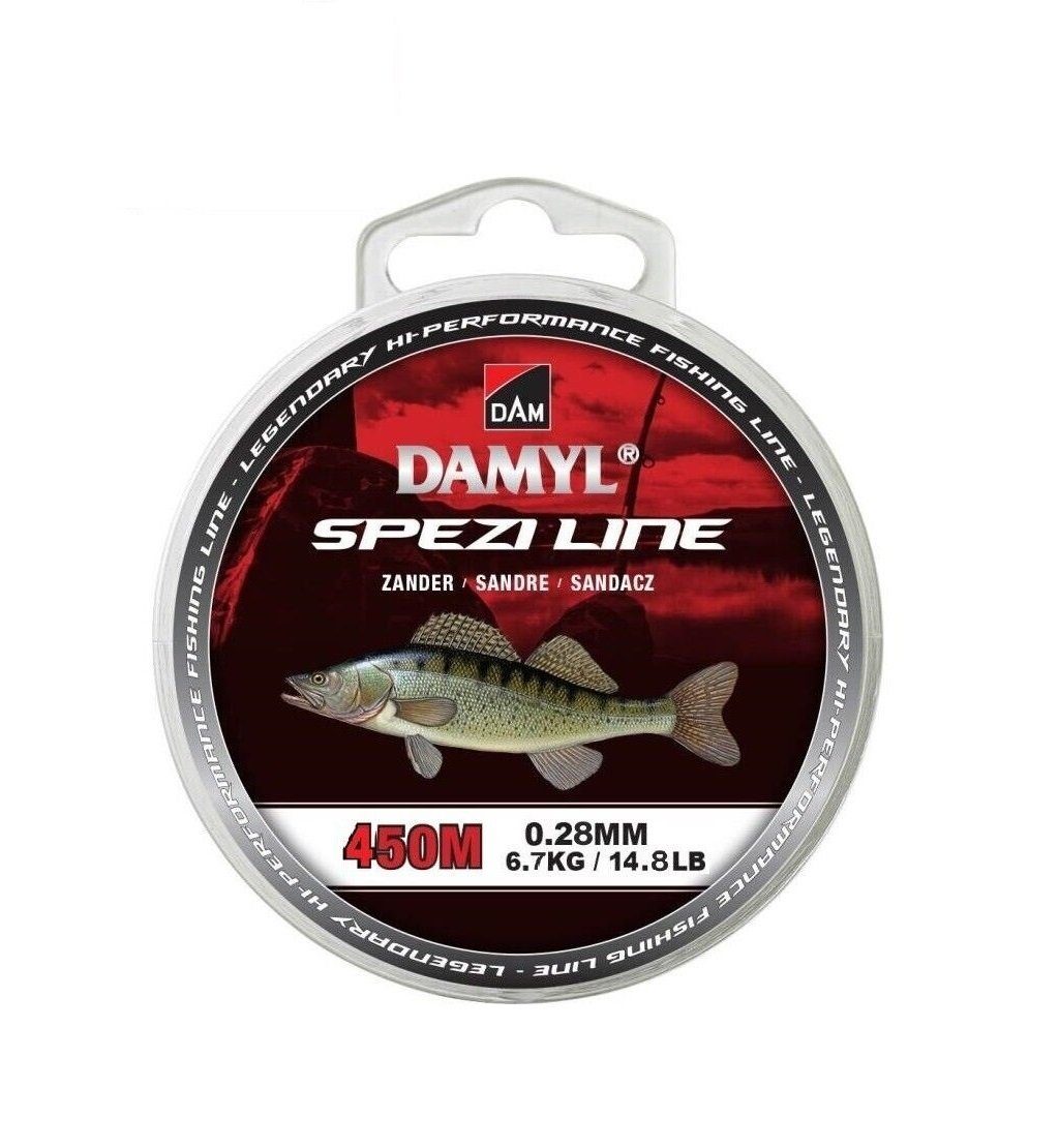 DAM Fishing Angelschnur Monofile Angelschnur Zander Damyl Spezi Line 0,25mm - 0,30mm Hellbraun