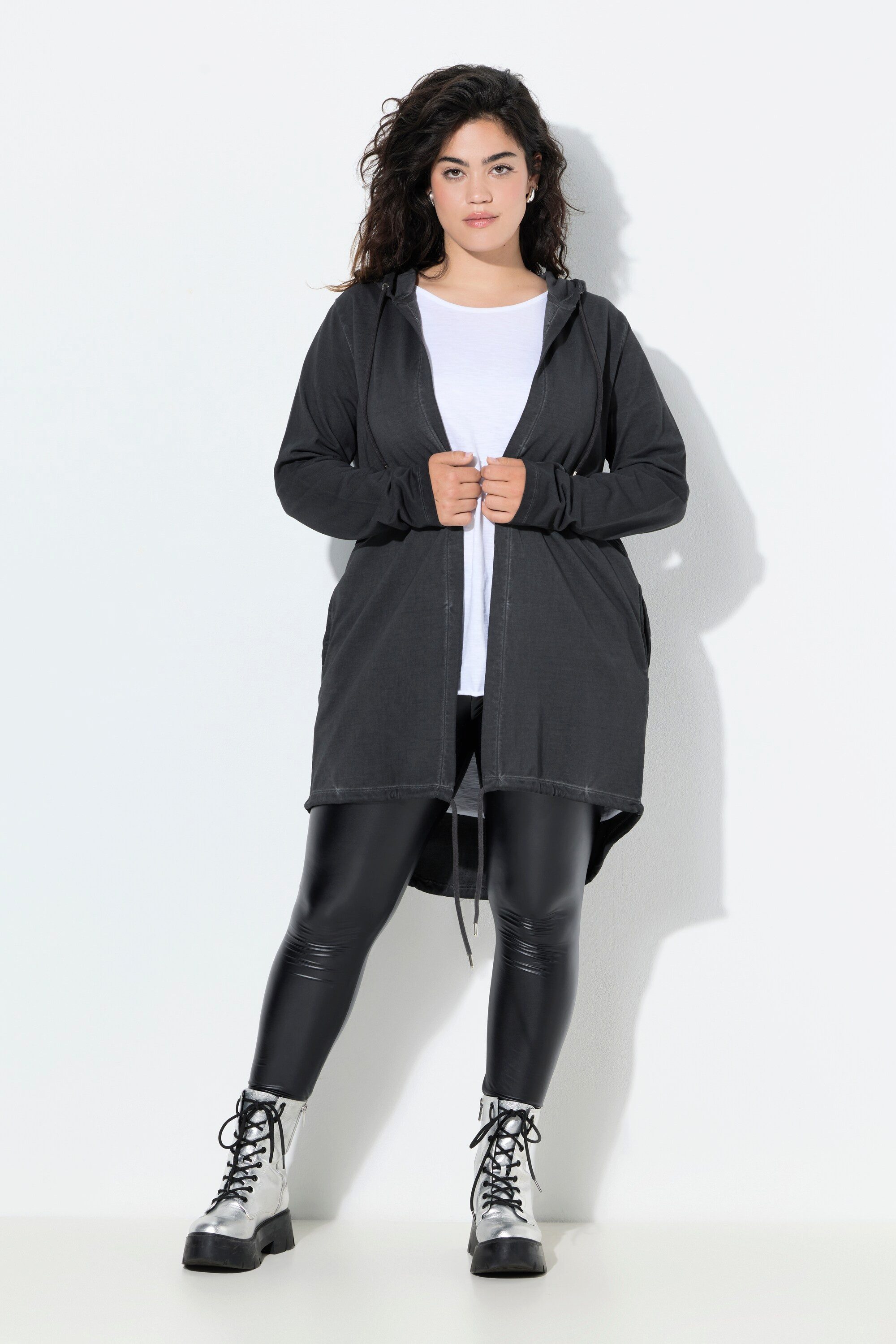 Angel of Style Sweatjacke Sweatjacke offene Form Kapuze