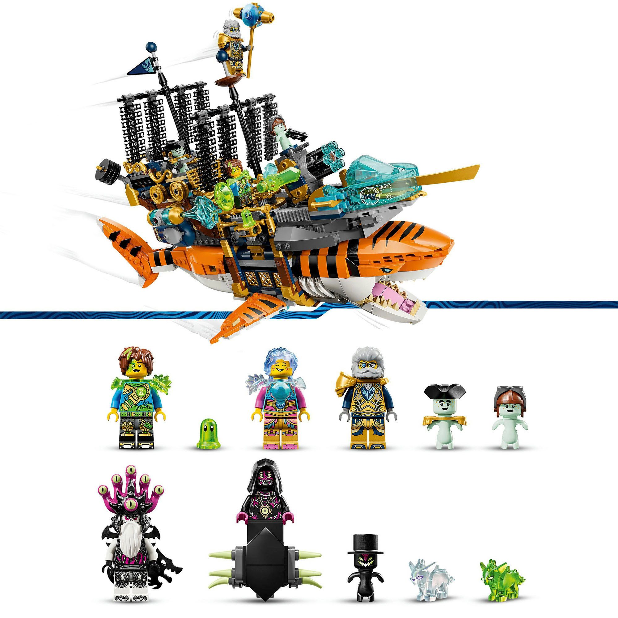 LEGO® Tigerhai-Fahrzeug (71515), LEGO DREAMZzz Konstruktionsspielsteine, (1548 St), Made in Europe – Bild 5 von 5