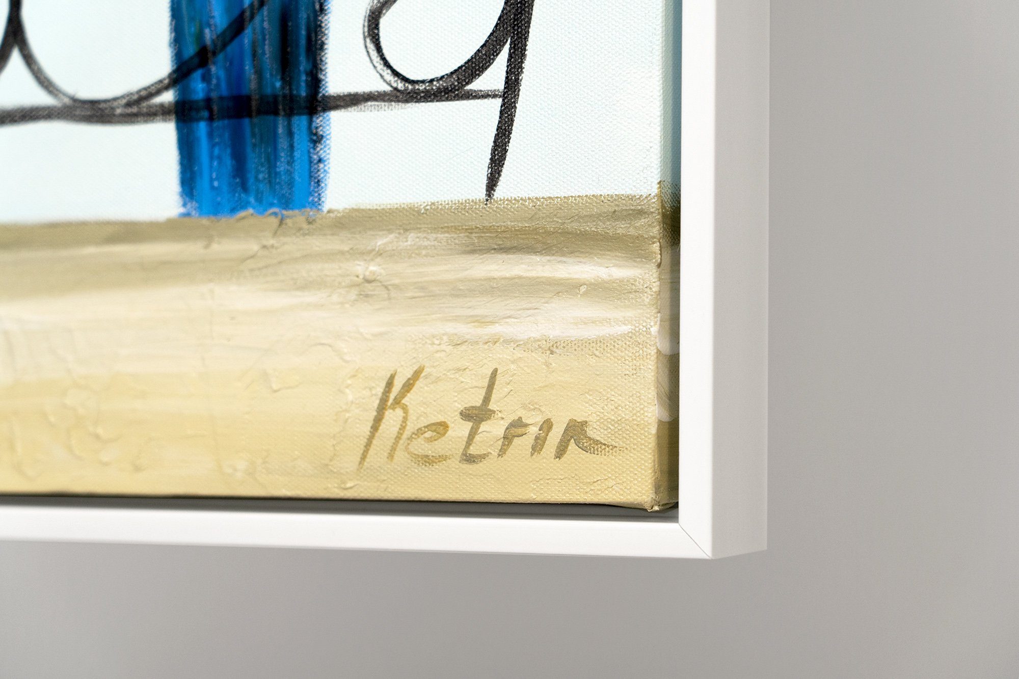 YS-Art Gemälde Lustige Vögel, Tiere, Papagei auf Leinwand Bild Handgemalt Bunte Lustige Vögel