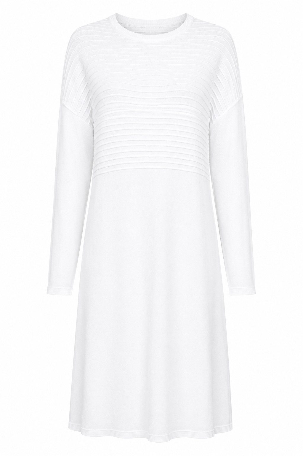 ITALY VIBES Strickkleid - Kleid - langarm - Midikleid - Feinstrickkleid Damen - ITALY VBES ONE SIZE / passend für Größe S - L