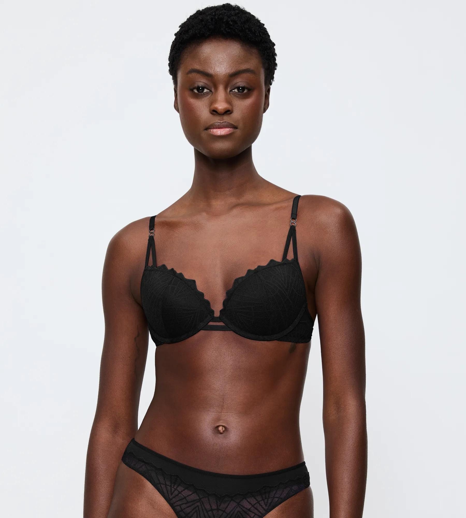Triumph Push-up-BH That Night In Vegas WHU Comfort Wire, mit grafischem Muster