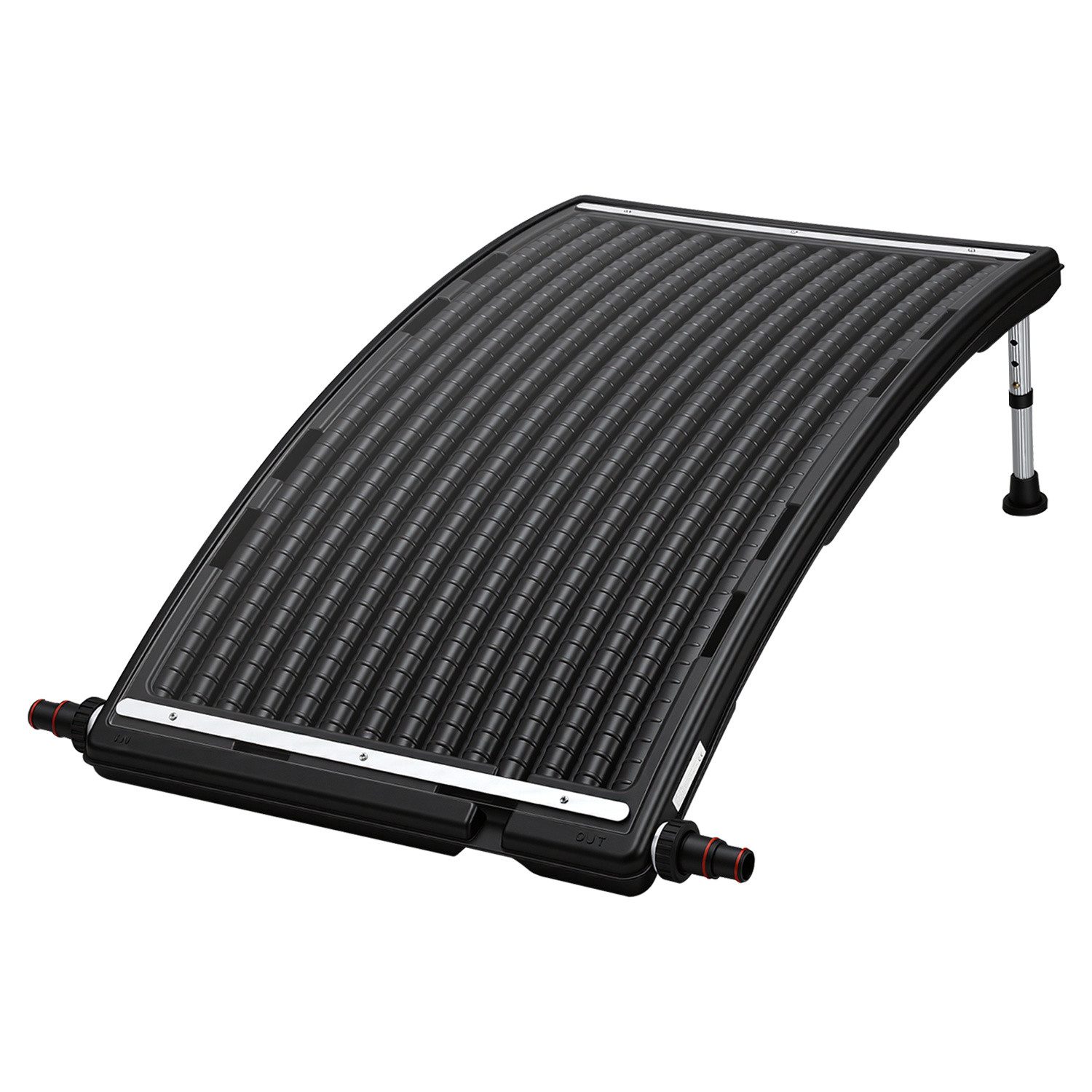 Clanmacy Pool-Wärmepumpe Solar Poolheizung, gebogene Solar-Heizung 15L, Ø38 mm, Poolzubehör 1X (1 tlg)