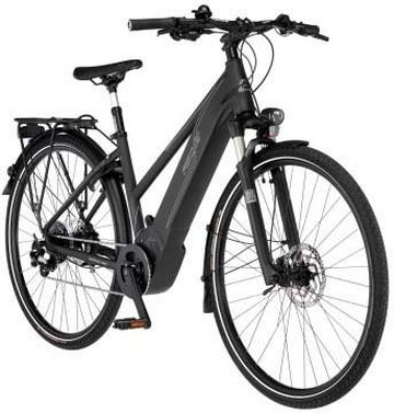 FISCHER Fahrrad E-Bike VIATOR 6.0i Damen 504, 10 Gang, Kettenschaltung, Mittelmotor, 504 Wh Akku, Pedelec, Elektrofahrrad für Damen, Trekkingrad