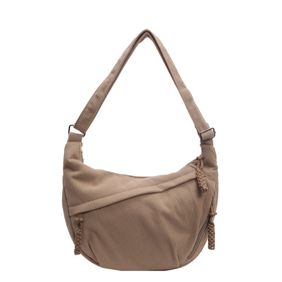 Cachito Umhängetasche Schultertasche Damen Kordsamt-Schultertasch, Mit Schultergurt Einstellbar, Gürteltasche für jeden Anlass
