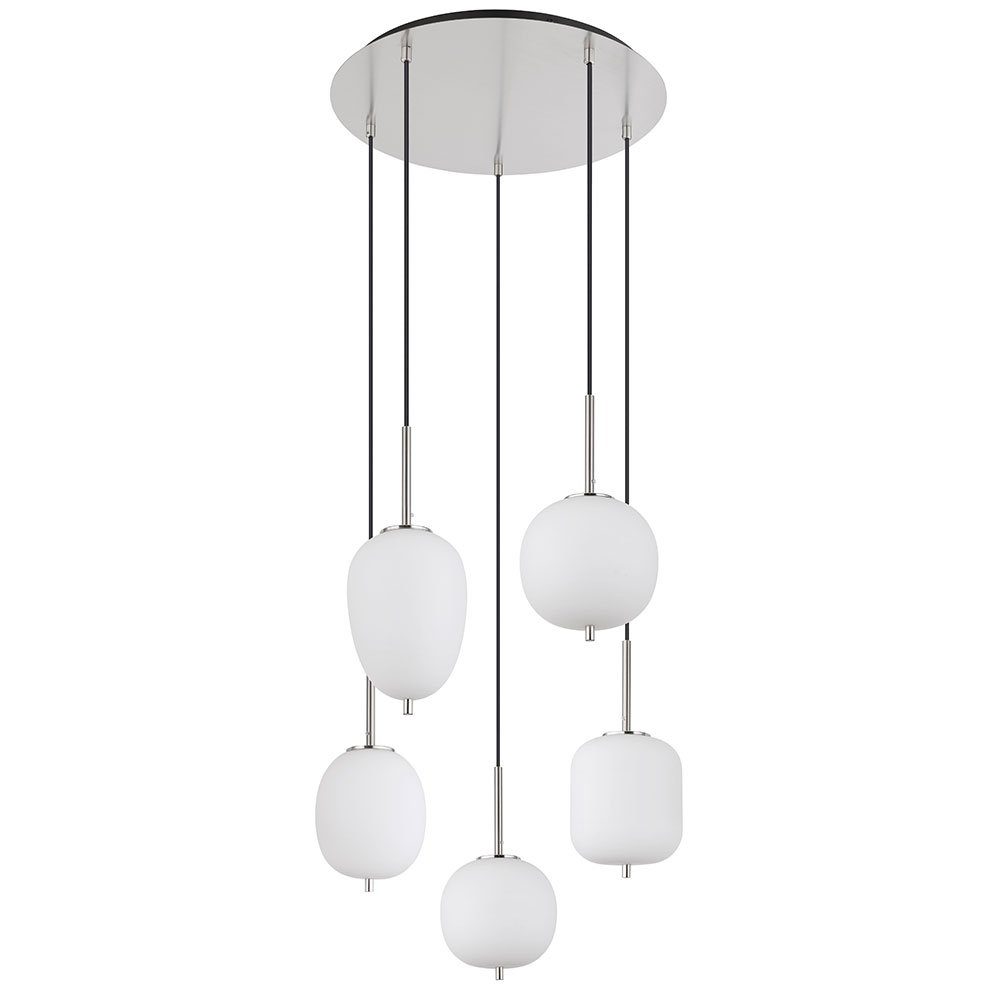 GLOBO LIGHTING Hängeleuchte, Leuchtmittel nicht inklusive, Pendelleuchte Esszimmerlampe Deckenleuchte Hängelampe Metall Glas D