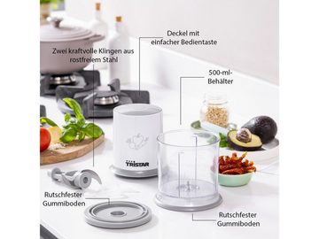 Tristar Zerkleinerer, 200 W, Elektrischer Food Chop-per Mehrzweck Zwiebel Gemüse-Schneider Mixer