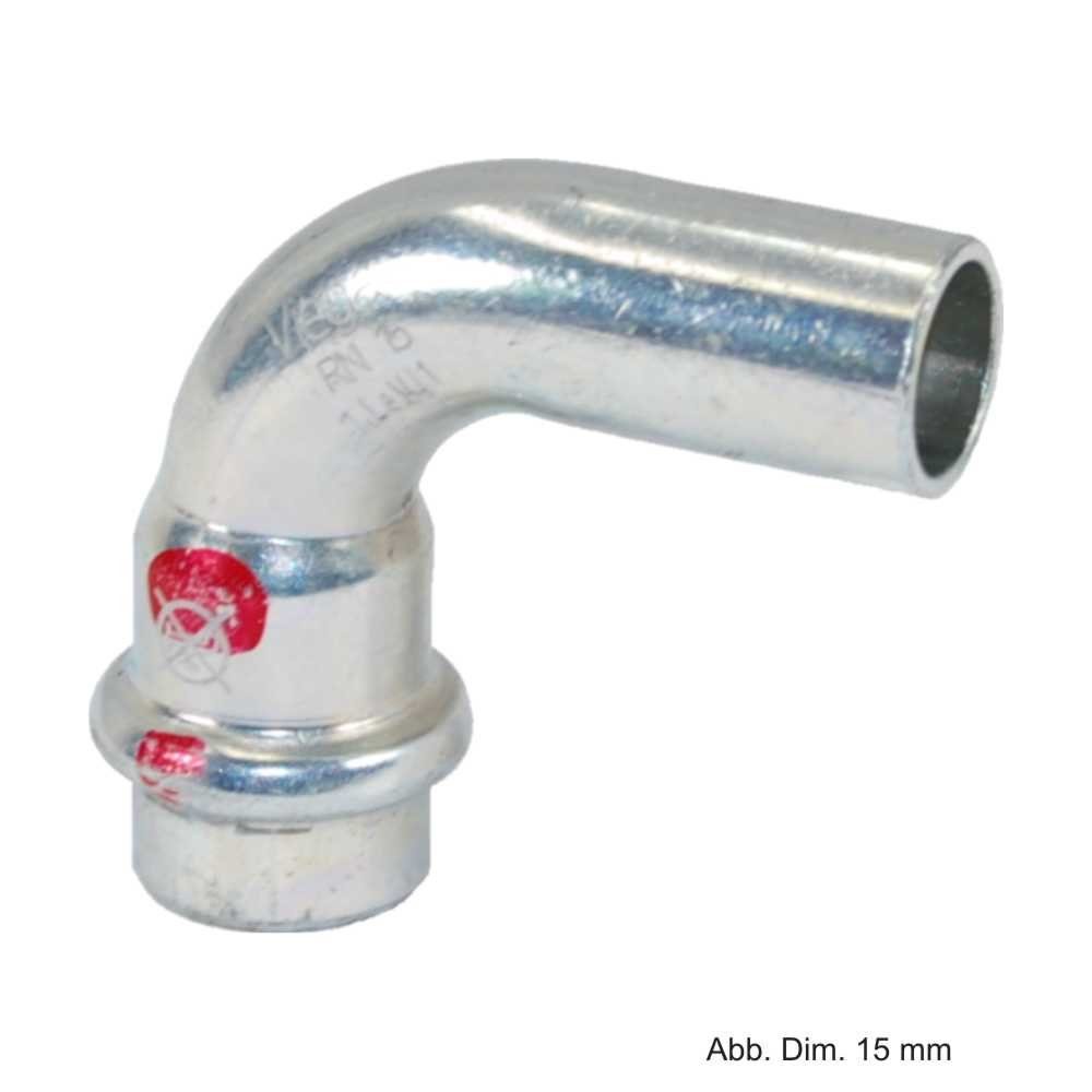 Viega Wasserrohr Viega Prestabo Bogen 90° I-A, Modell 1116.1, 18 mm