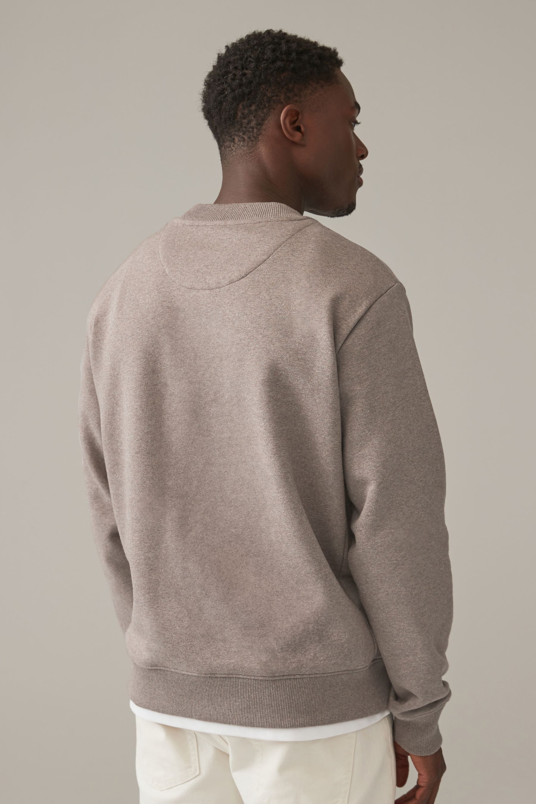 Next Sweatshirt Premium Jersey-Pullover – Rundhalspullover günstig online kaufen
