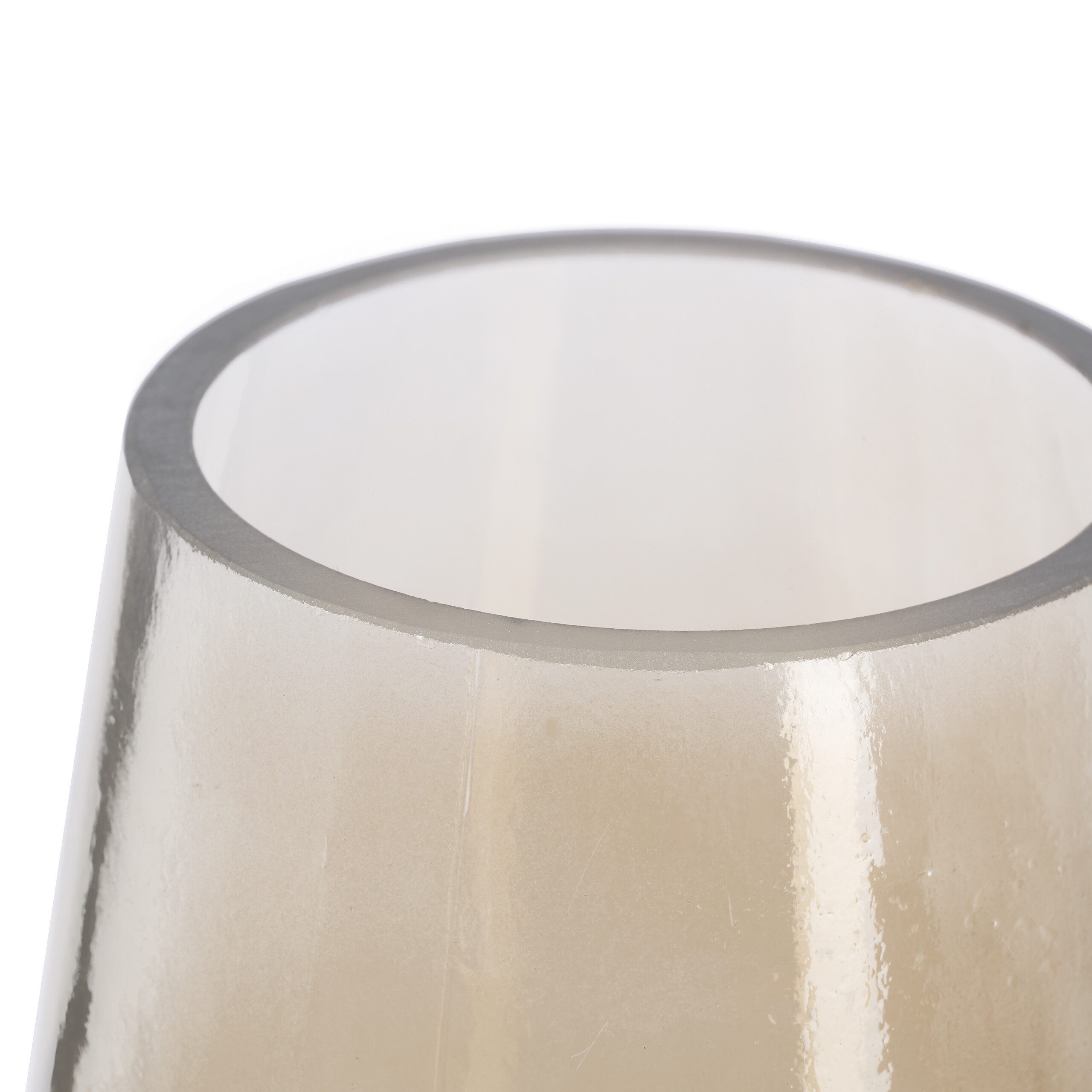 relaxdays Dekovase Vase aus Glas (1 St), braun