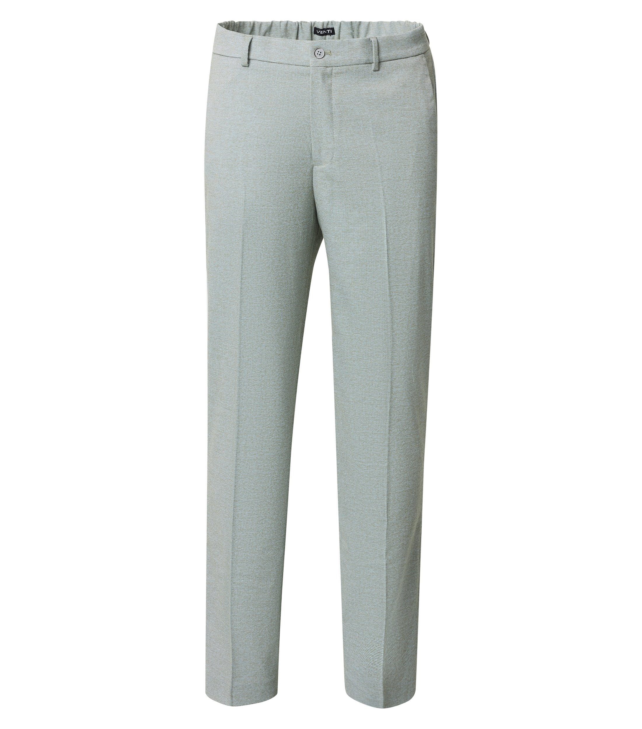 VENTI Anzughose VENTI Herren Anzughose FORMAL Polyestermix Stretch Hellgrün
