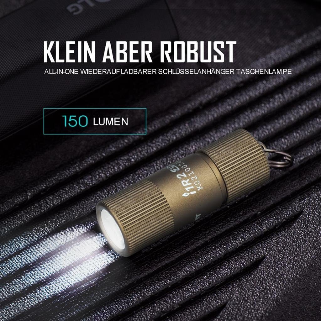 150 OLIGHT II Taschenlampe desert Taschenlampe I1R Lumen Schlüsselbund Mini LED