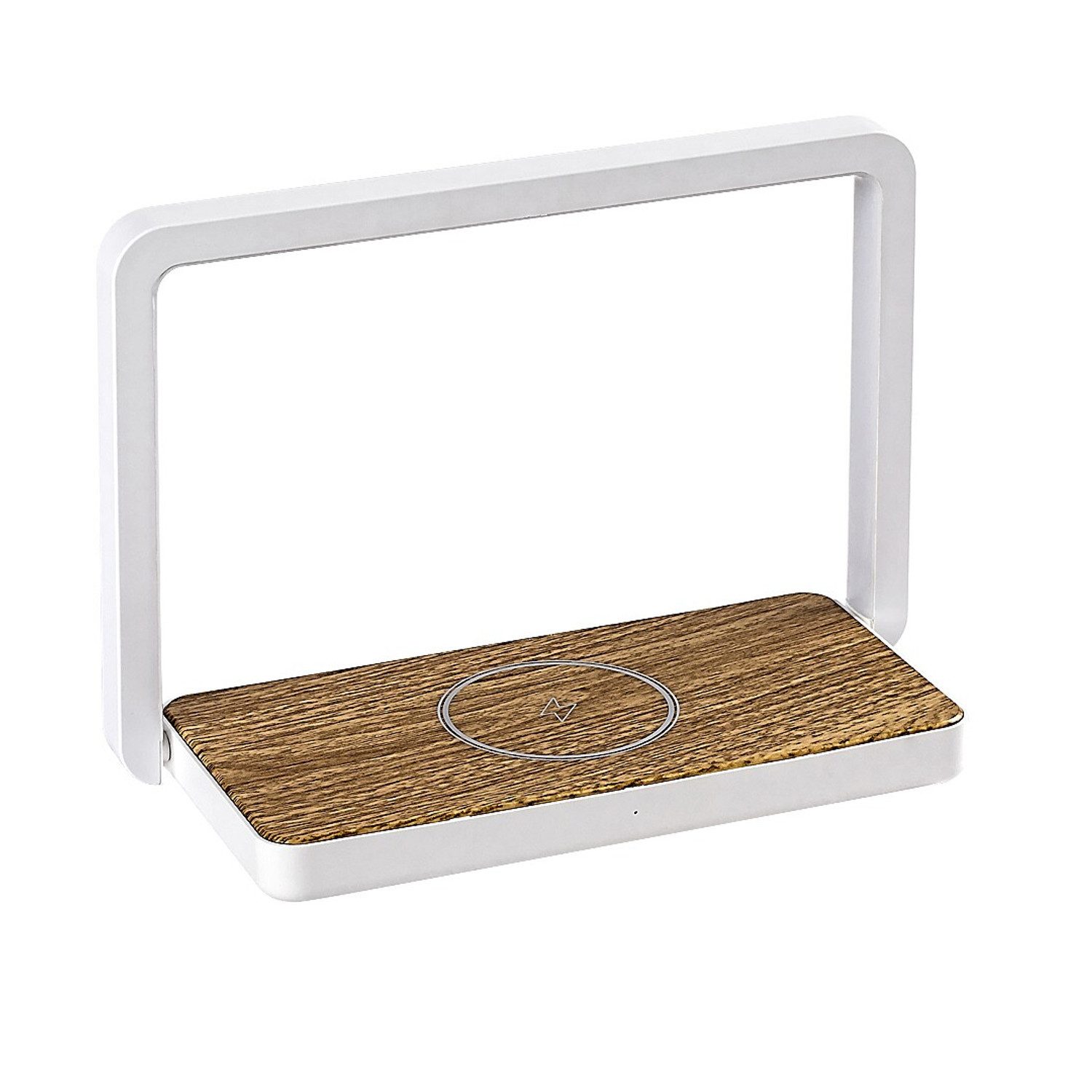 Rabalux LED Nachttischlampe, warmweiß, Buldus Schreibtischlampe QI induktives Ladegerät