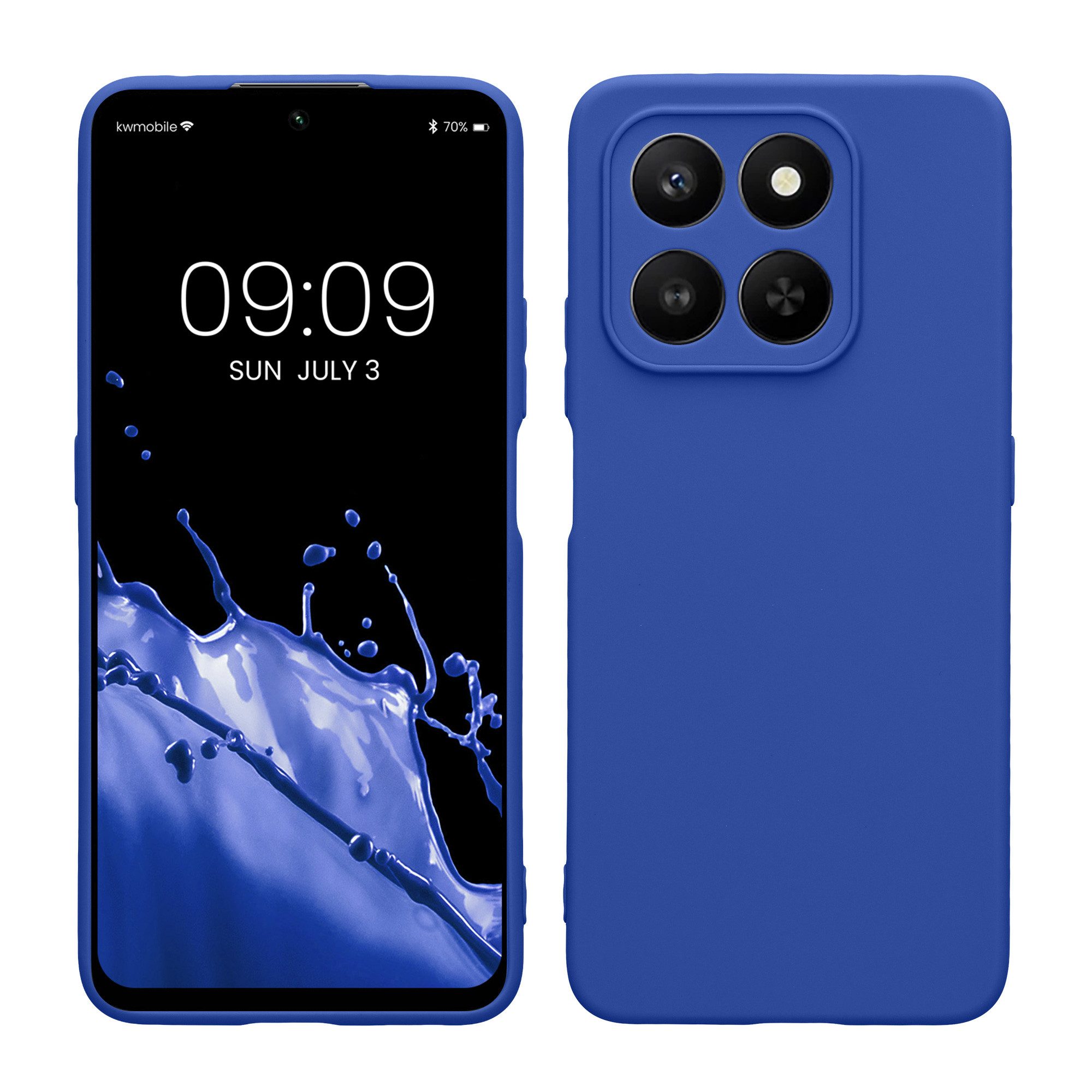 kwmobile Smartphone-Hülle Handyhülle für HONOR 400 Smart 5G / X7d Hülle, Weiches Handy Silikon Case - Schutzhülle Cover