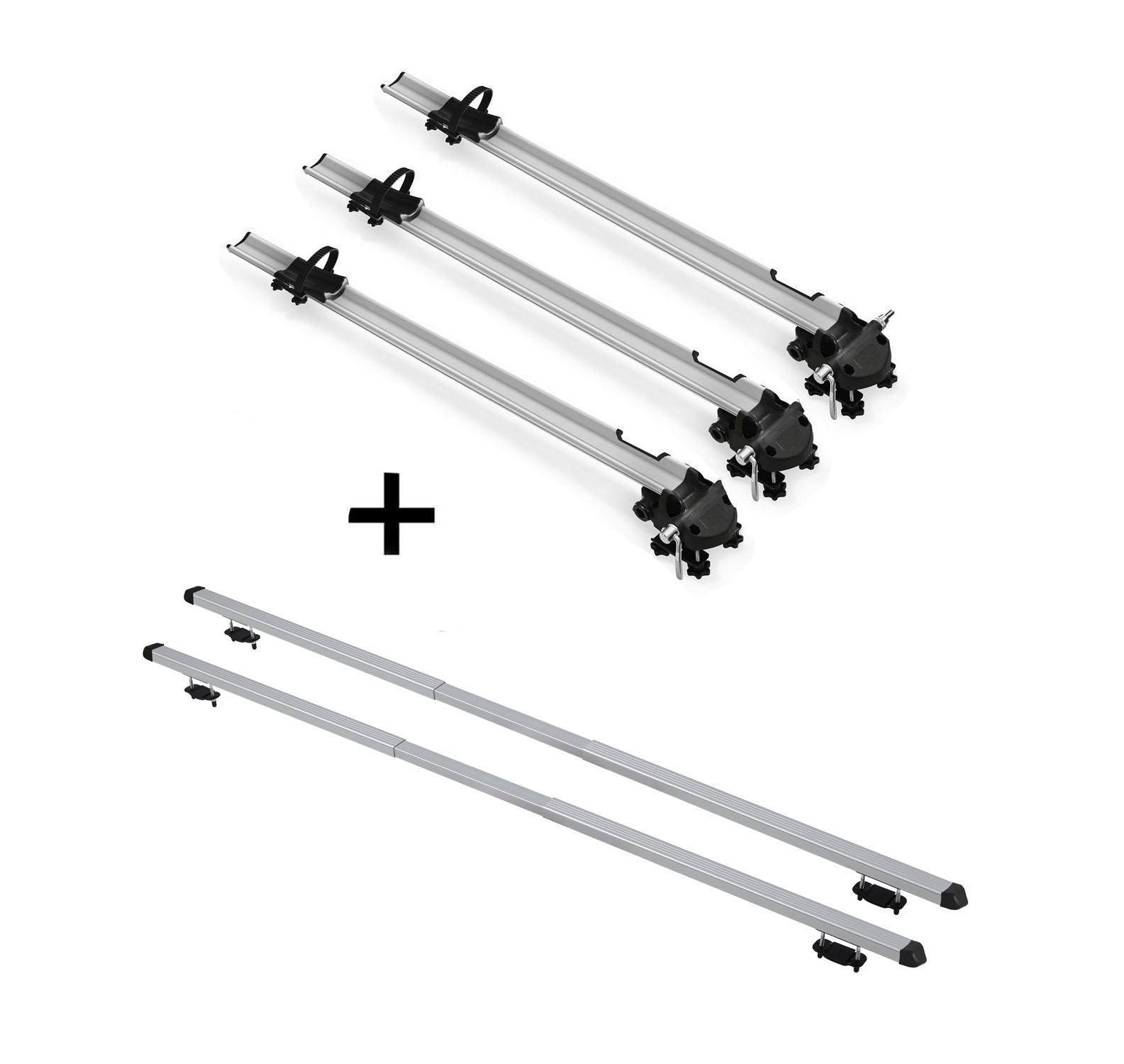 VDP Dachträger (Für Ihren im und Fahrradträger Dachträger Citroen (5Türer) Set), mit (5Türer) Bike Pro kompatibel C-Crosser 07-12 C-Crosser Fahrradträger 3x 07-12, RAPID + Citroen Dachträger