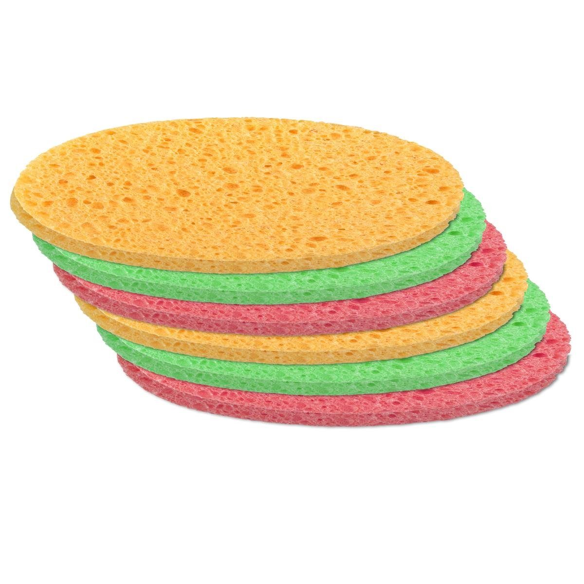 SPONTEX Spontex 3x Tuchschwamm ColorMix - Bunt & extra feine Poren, Saugstark Reinigungstücher