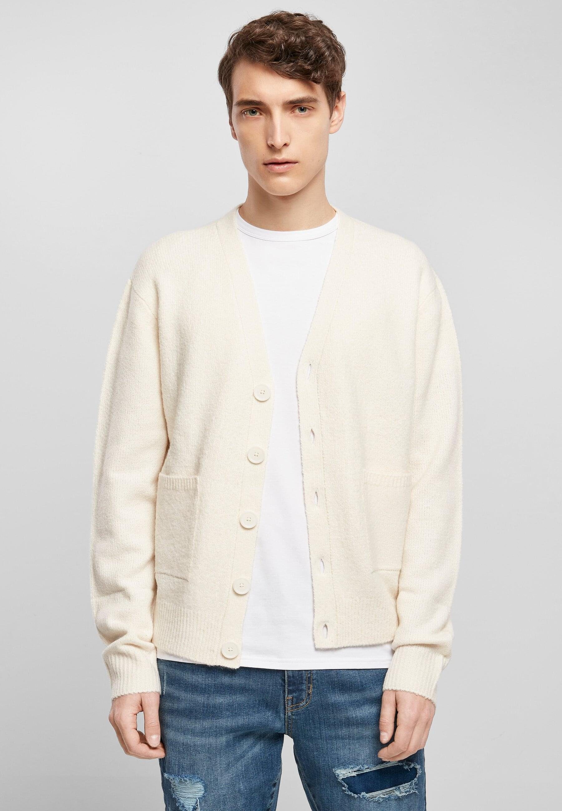 Strickjacke URBAN whitesand Cardigan Herren CLASSICS Chunky (1-tlg)