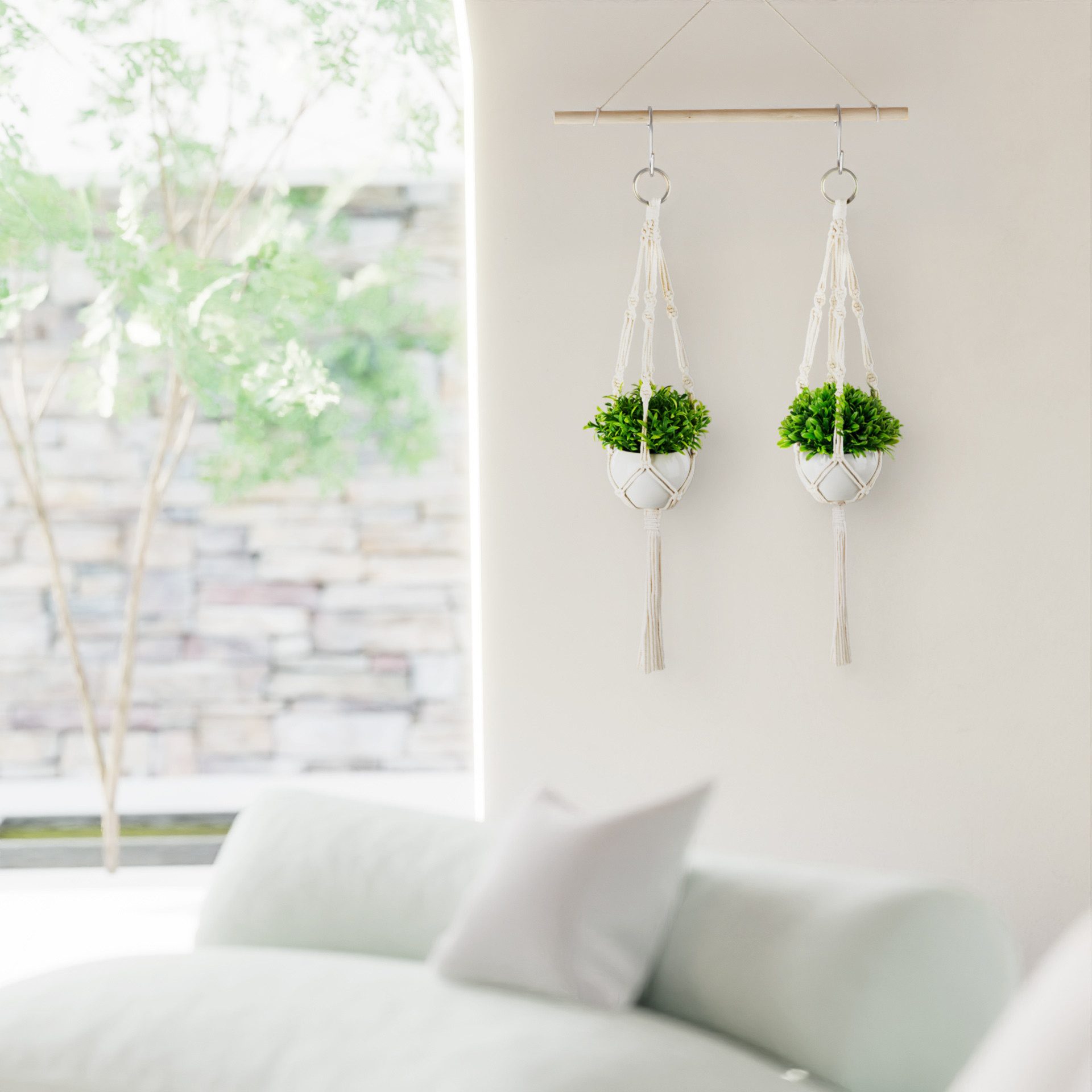 Kunstpflanze Künstliche hängepflanzen im Keramiktopf, Kunstpflanze hängend günstig online kaufen