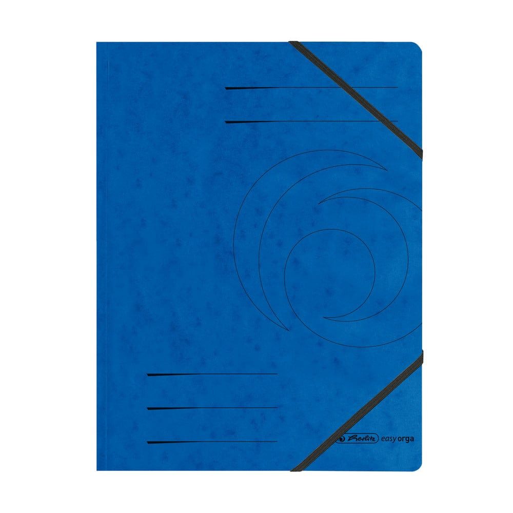 Herlitz Collegeblock herlitz Eckspanner A4 blau, 2 Gummizüge