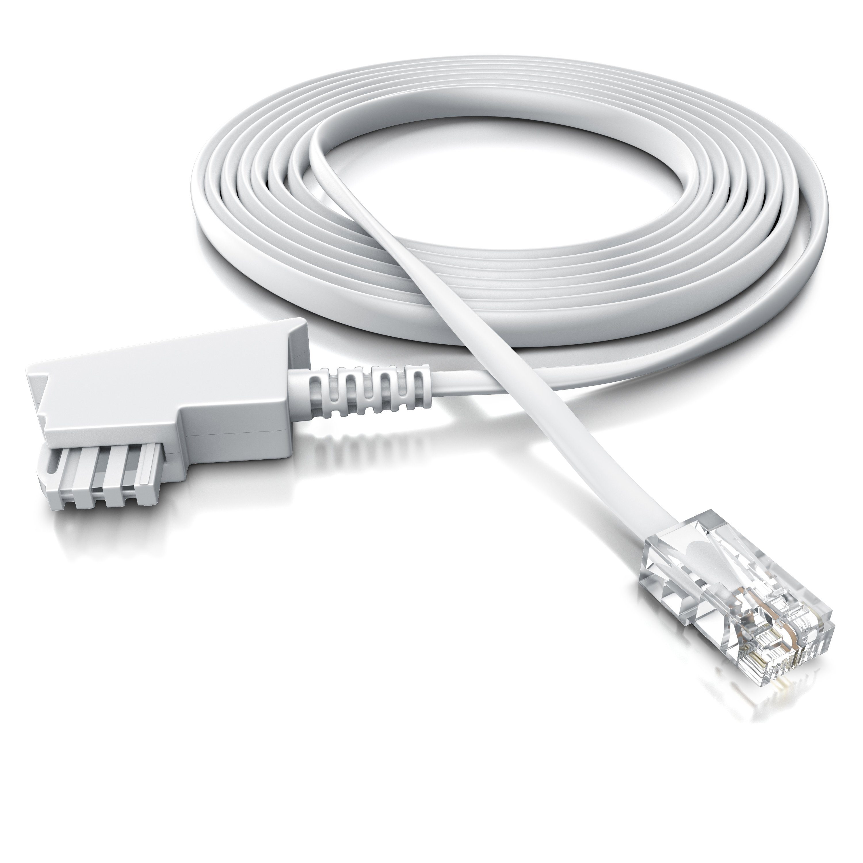 CSL Anschlusskabel Router an Telefondose Routerkabel - 30m Telefonkabel, TAE-F, RJ-45 (Ethernet) (3000 cm), TAE-F auf RJ45, für Router, Fritzbox und Telefondose – Bild 4 von 5